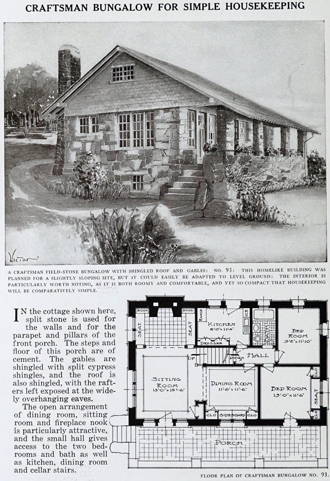 These 26 Gorgeous Vintage Craftsman House Plans Will Make You Want To Build One The Old fashioned Way Click Americana