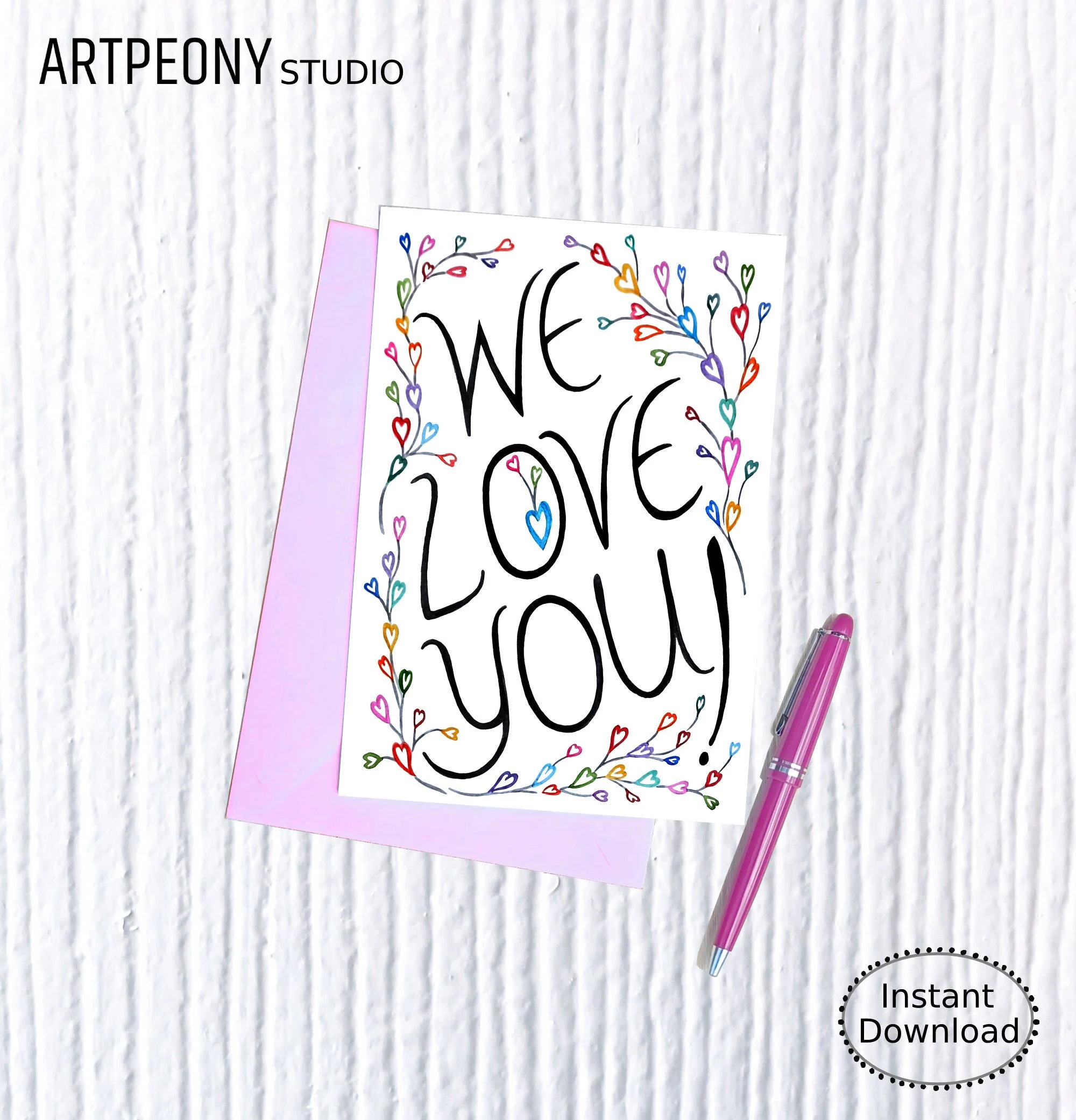 We Love You Thinking Of You Printable Thinking Of You Mom Birthday Mom Dad Grandparents Going Away Coworker Teacher Etsy Israel We Love You Thinking Of You Printable Thinking Of You Mom Birthday Mom Dad Grandparents Going Away Coworker Teacher Etsy Israel