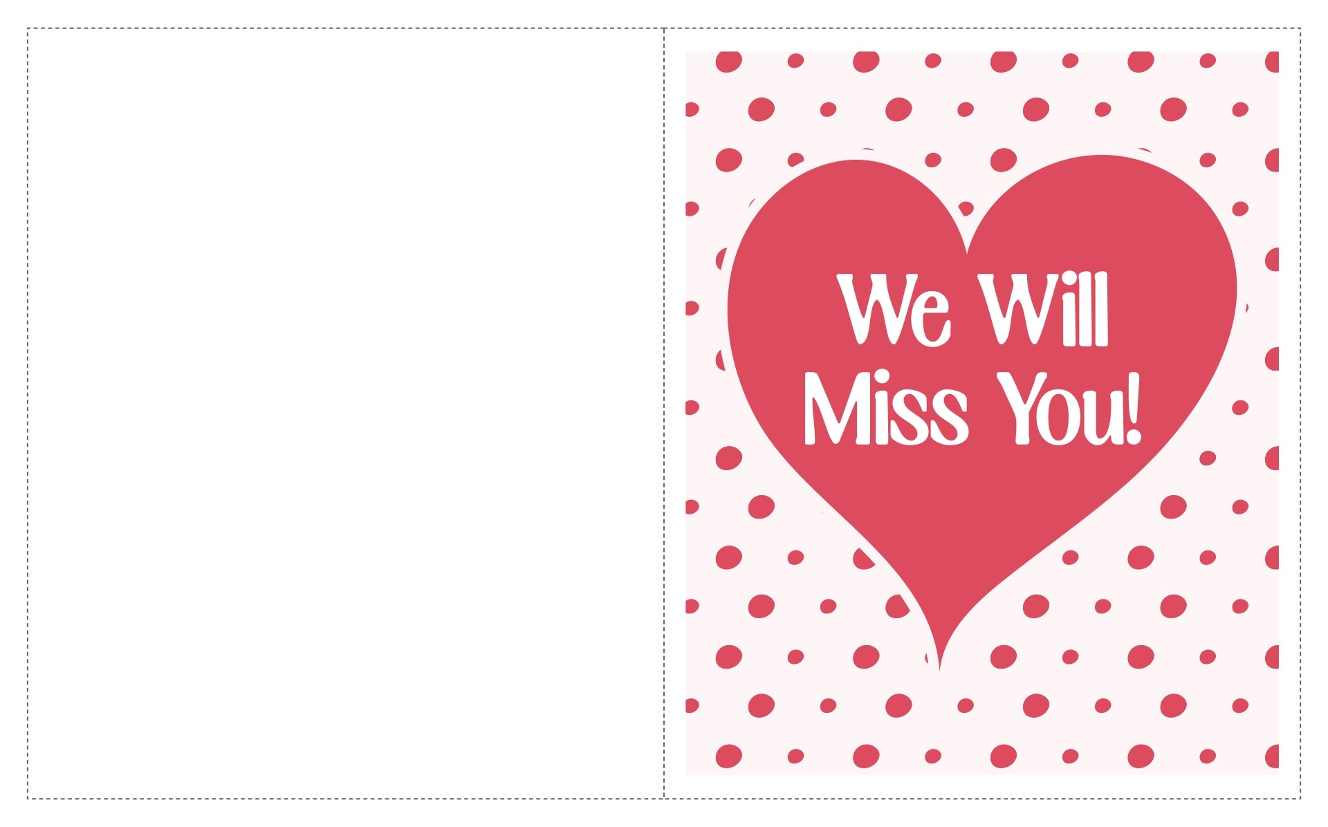 We Will Miss You Card Template 14 Free PDF Printables Printablee We Will Miss You Card Template 14 Free PDF Printables Printablee