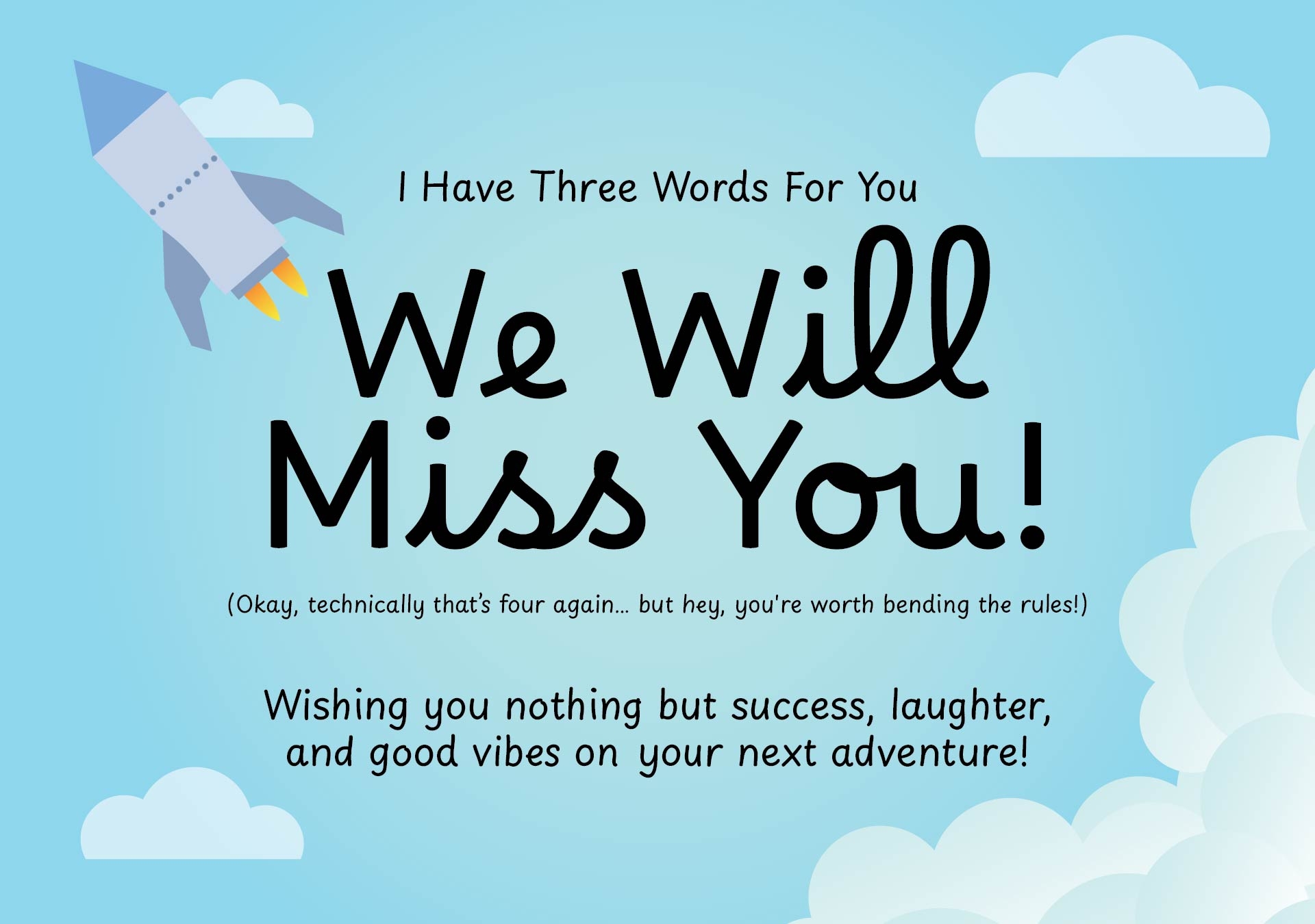 We Will Miss You Card Template 14 Free PDF Printables Printablee