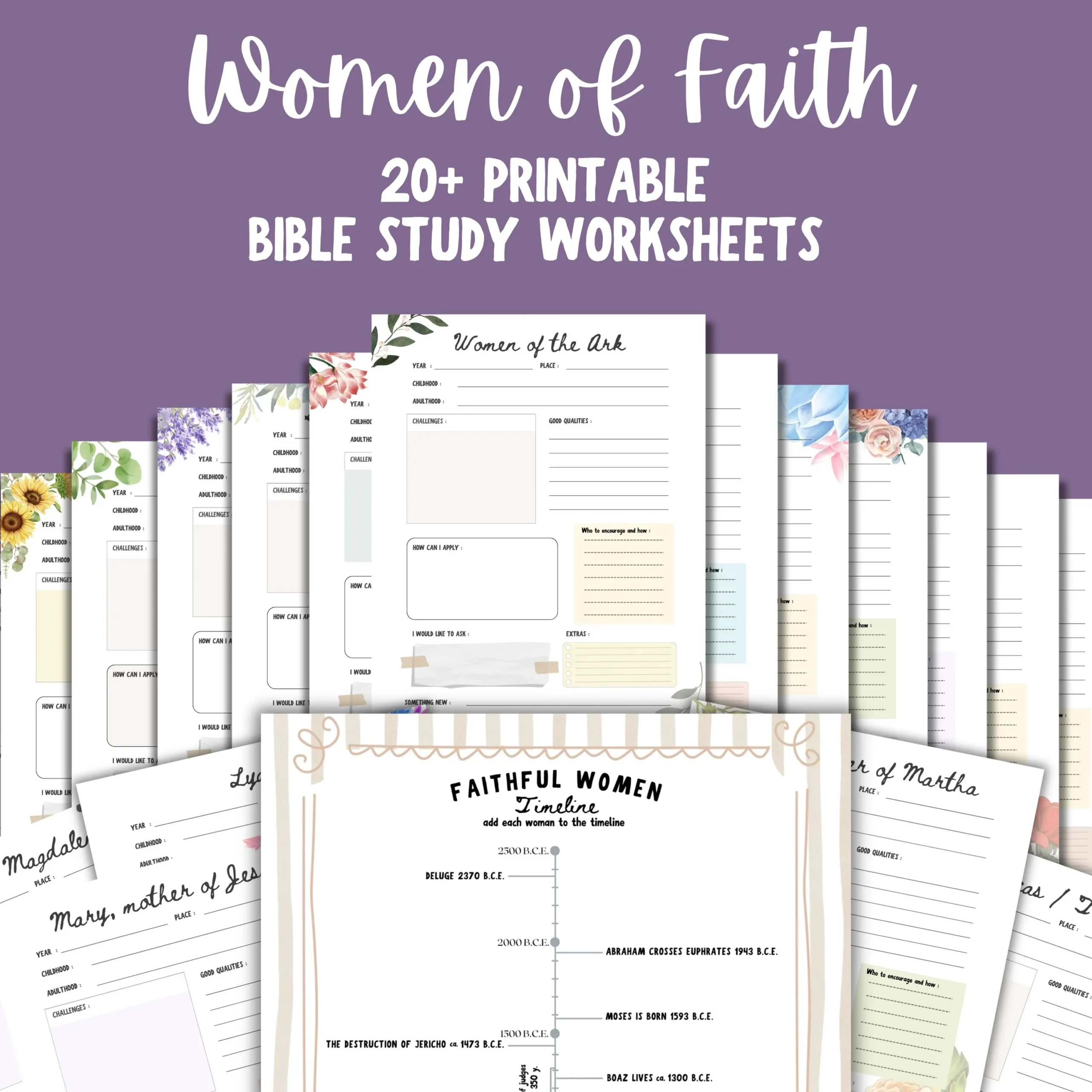 Women Of The Bible Character Study Guide Faithful Women Biblical Research Sheet For Christian Woman Digital Mom And Daughter Activity Plan Etsy Ireland