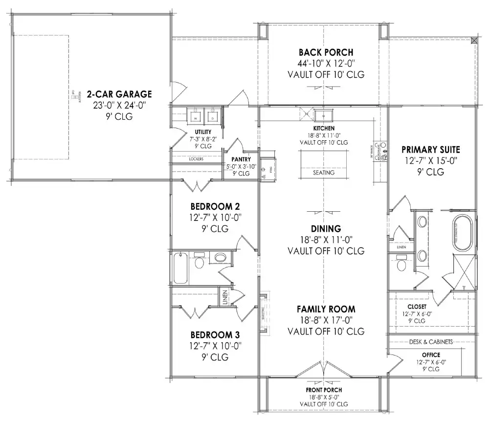 1 Story Scandinavian 1800 Square Feet 3 Bedrooms Vaulted Ceilings 9256