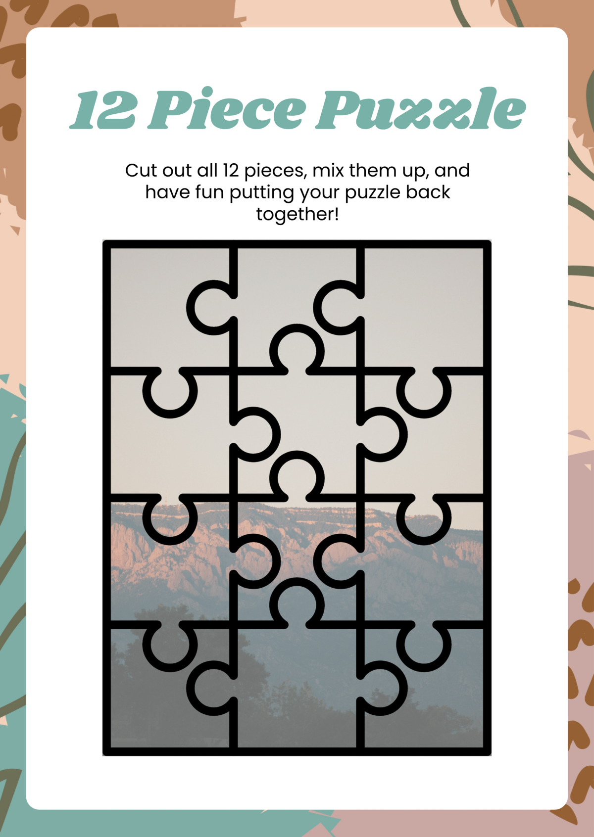 12 Piece Puzzle