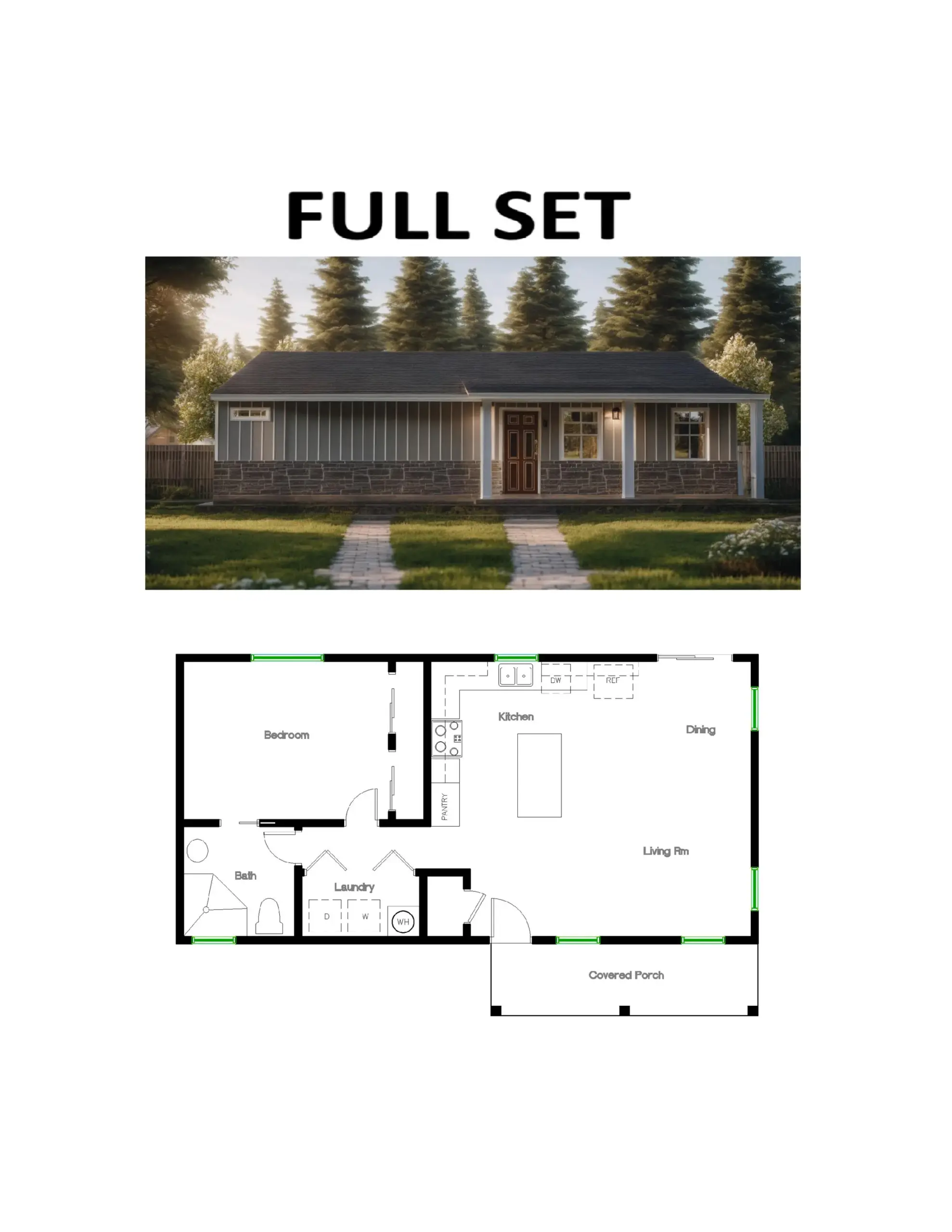 12x40 Single Floor Plans