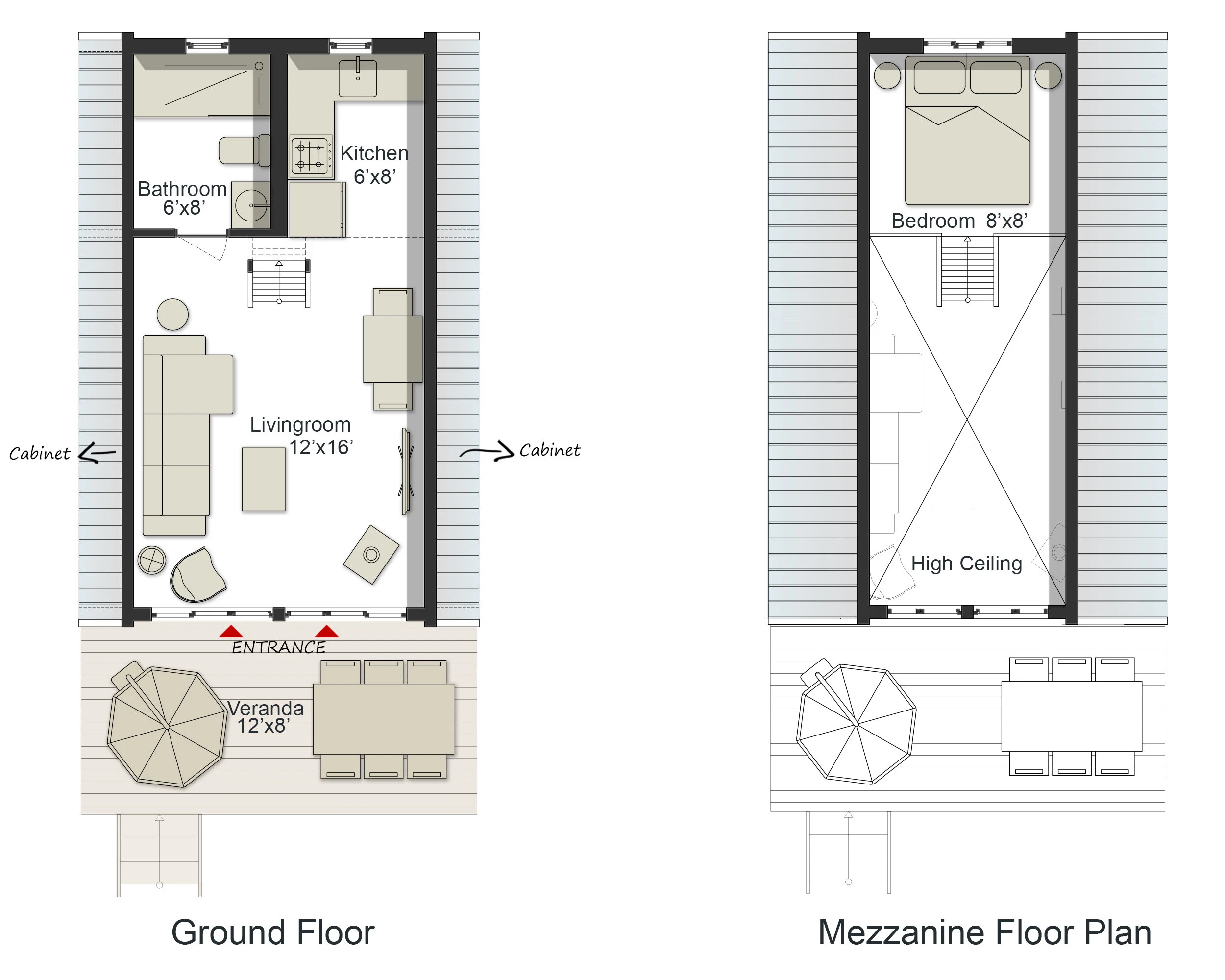 16x24 Tiny A Frame Loft Cabin Diy Plans