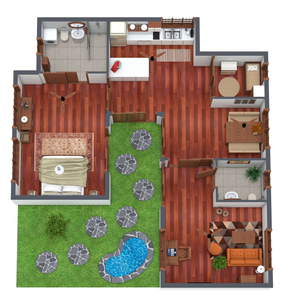 2 Bedroom House Plans
