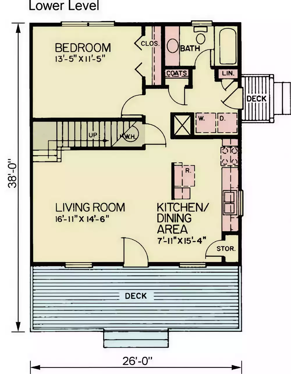 2 Story Cottage 1177 Square Foot 3 Beds 2 Baths With Outdoor Living Deck 12893