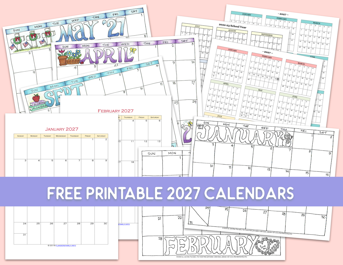 2027 Calendars