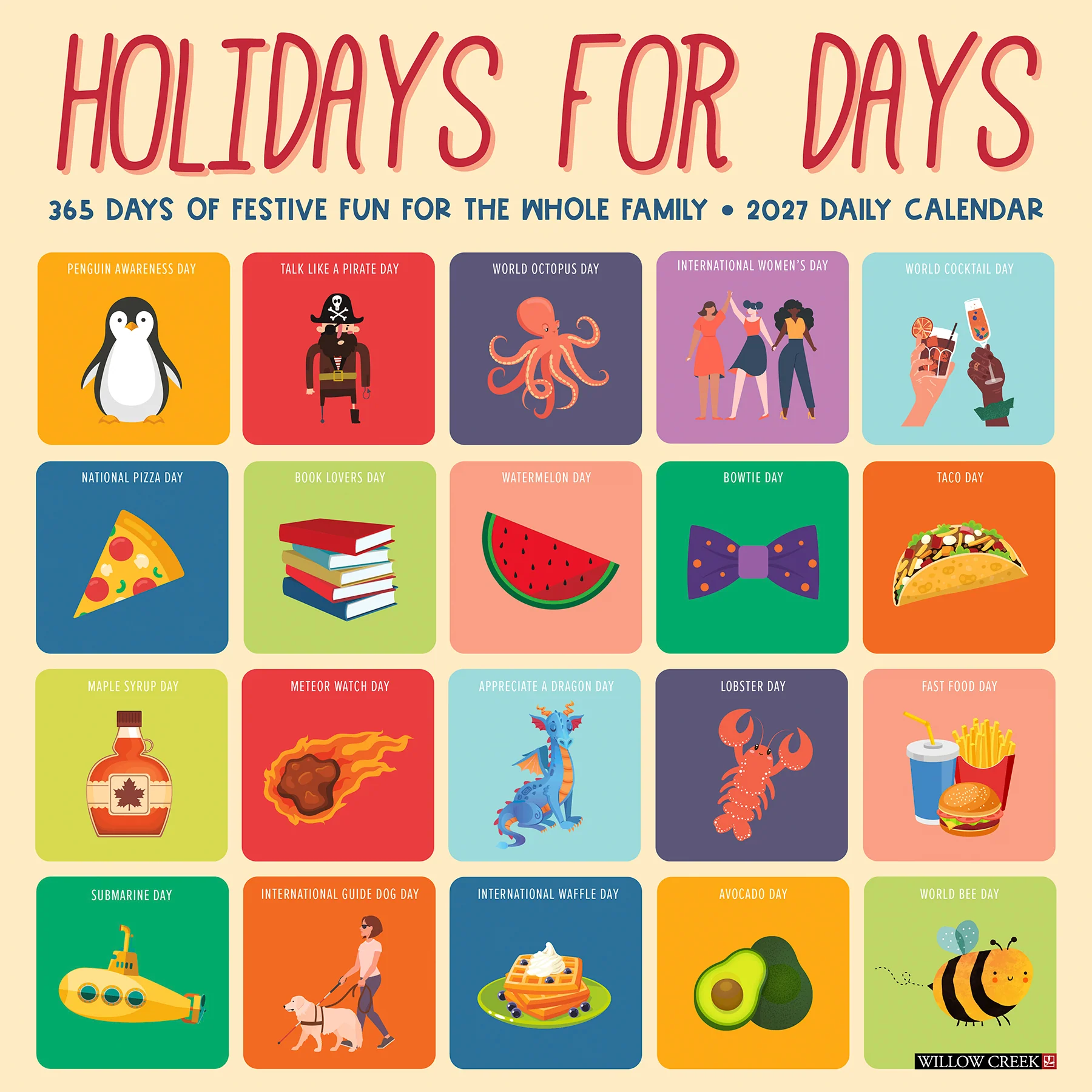 2027 Holidays For Days Square Wall Calendar Willow Creek Press 2027 Holidays For Days Square Wall Calendar Willow Creek Press