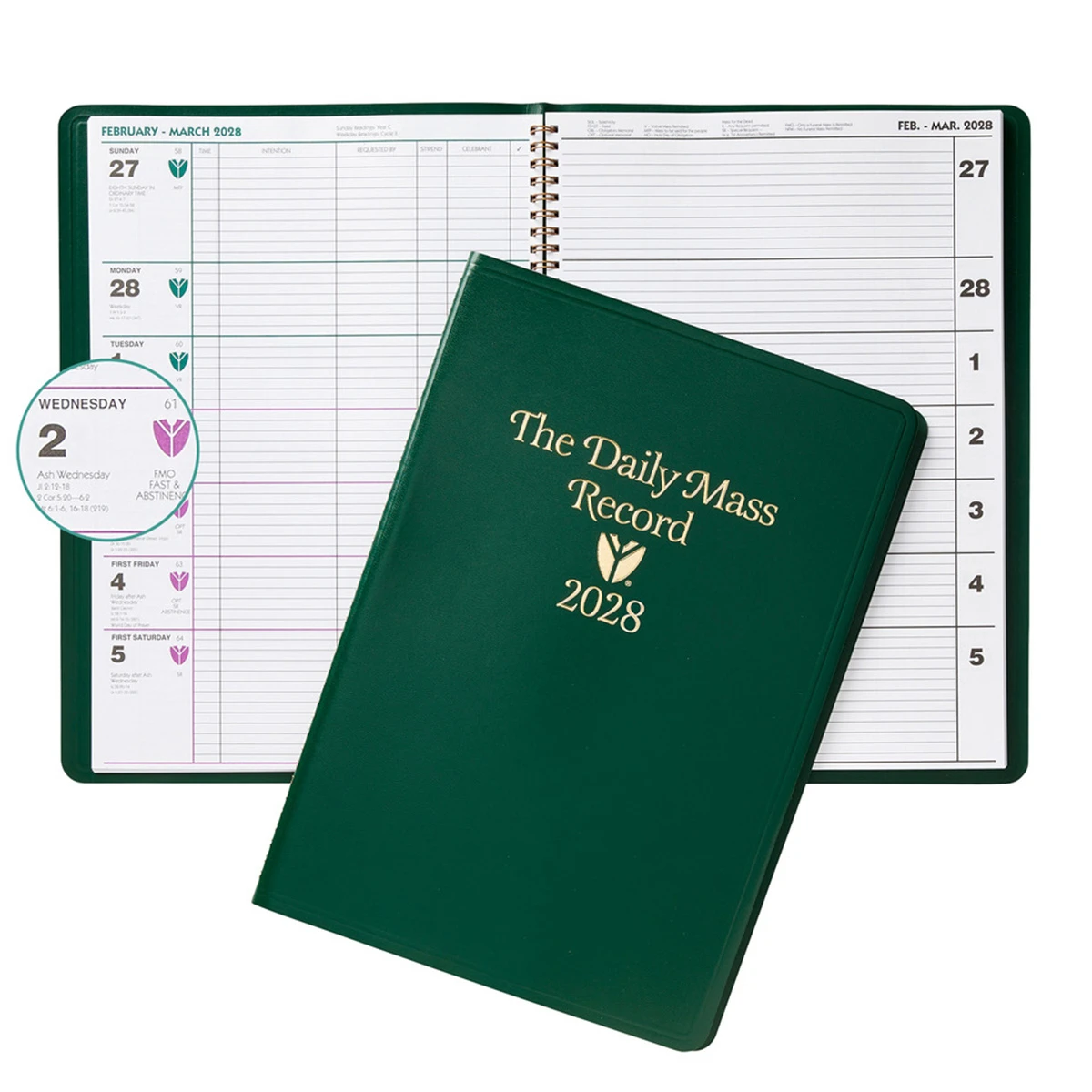 2028 Daily Mass Record
