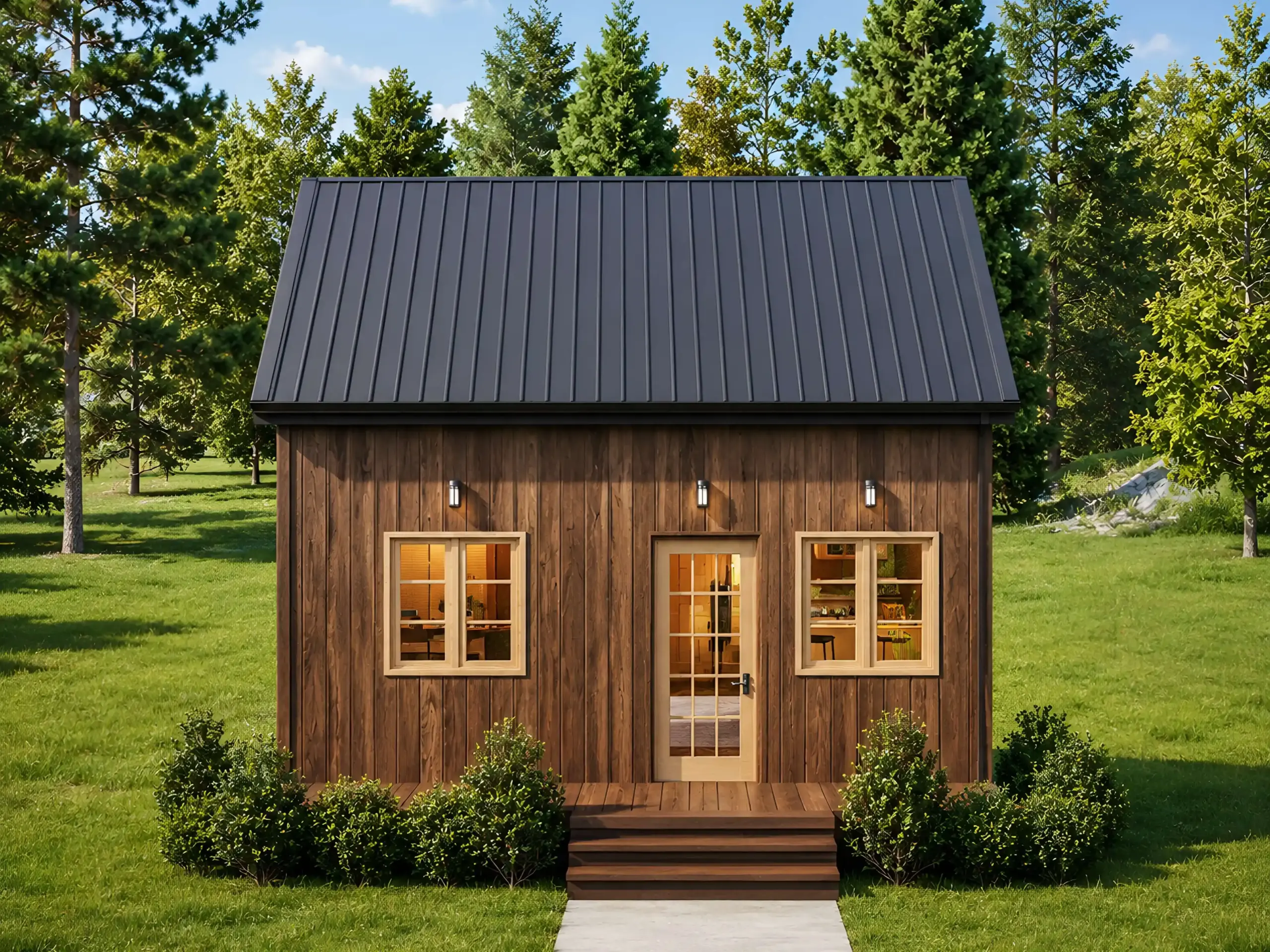 20x20 Tiny House Plan 400 Sq Ft Adu 20x20 Tiny House Plan 400 Sq Ft Adu