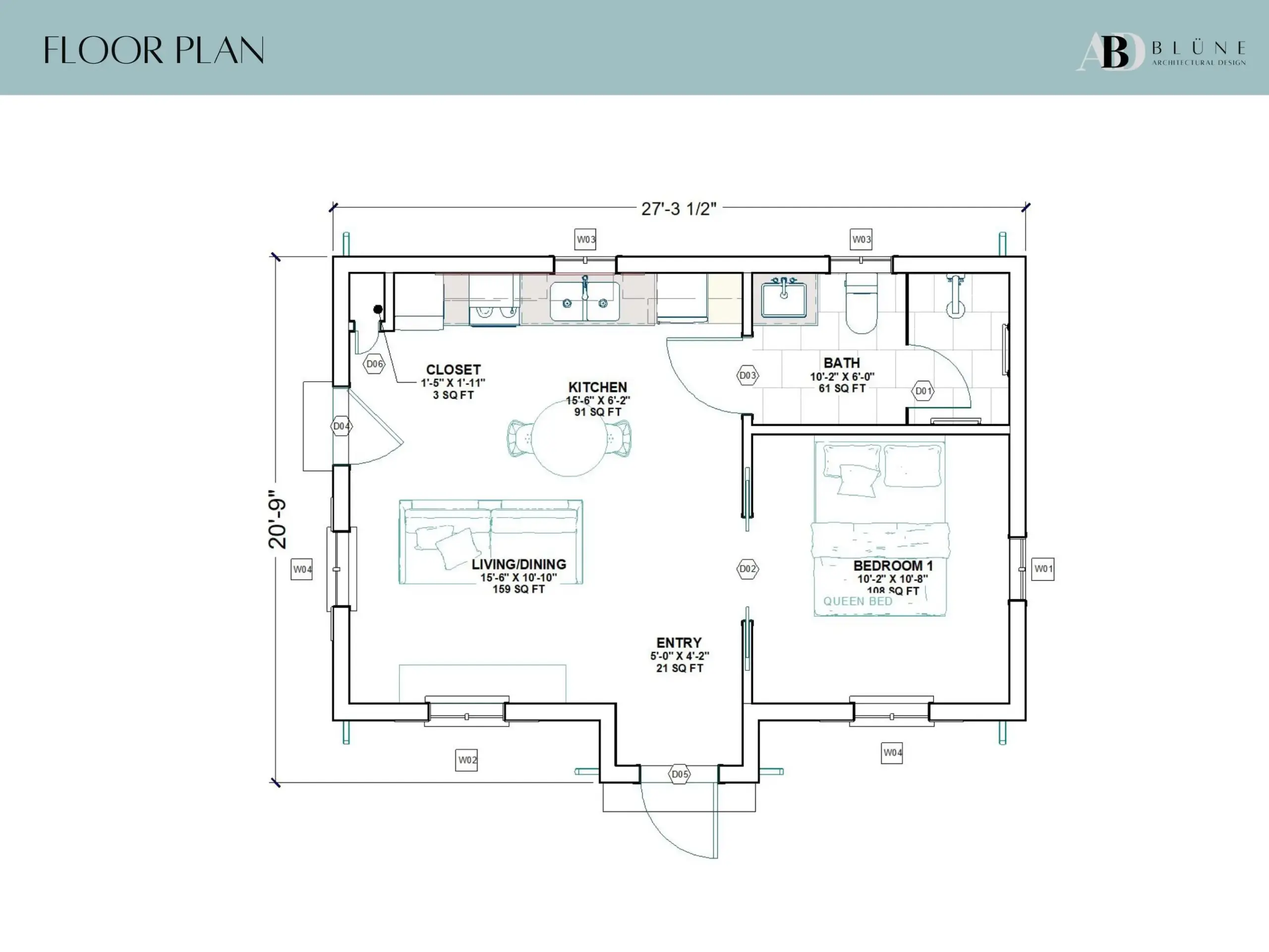 20x30 Small Cottage O 1 Bedroom 1 Bath