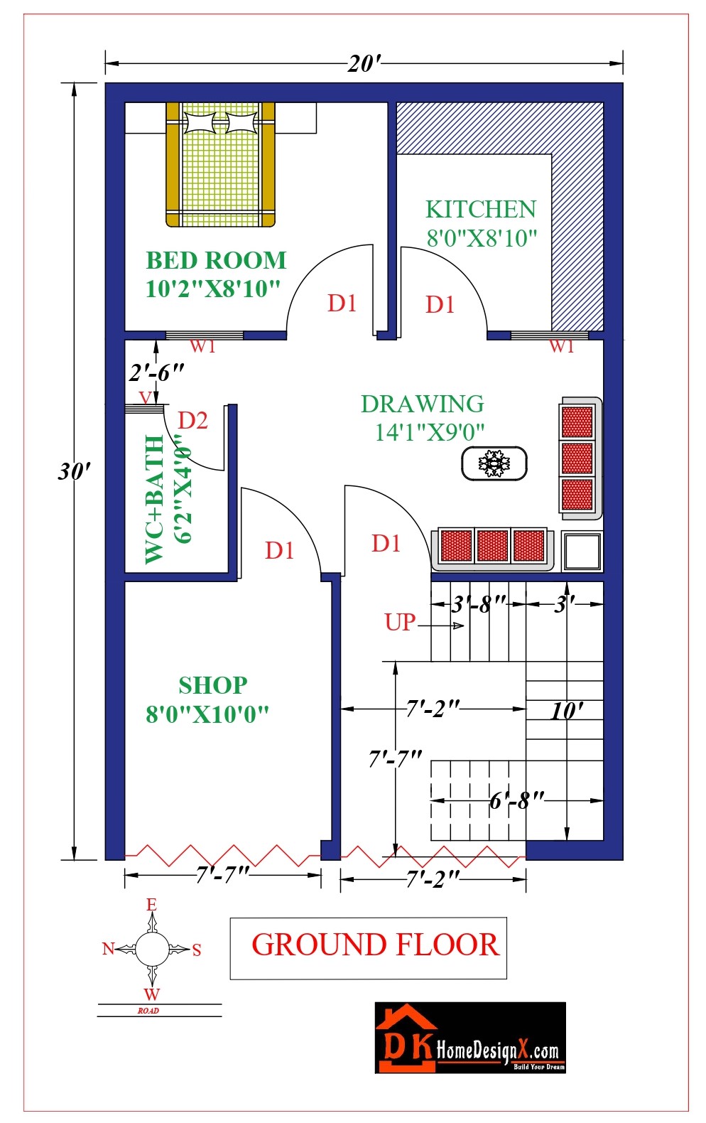 20x30 Small House Design