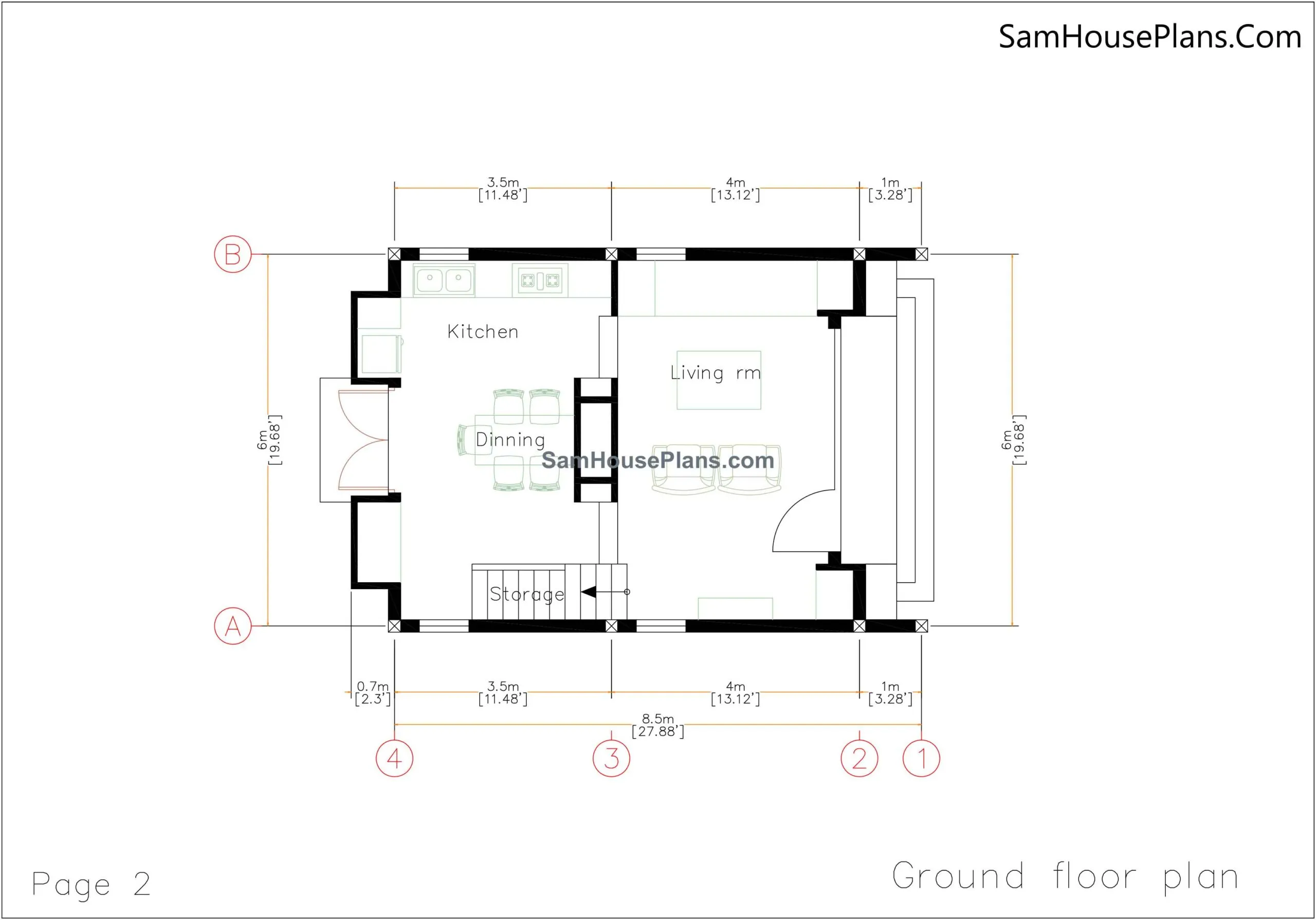20x30 Small House Plan 6x8 5m Pdf Full Plans