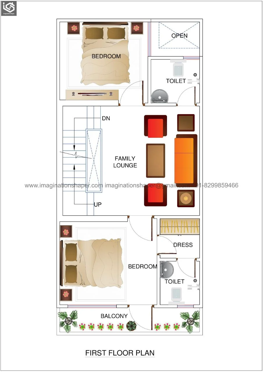 20x40 House Map