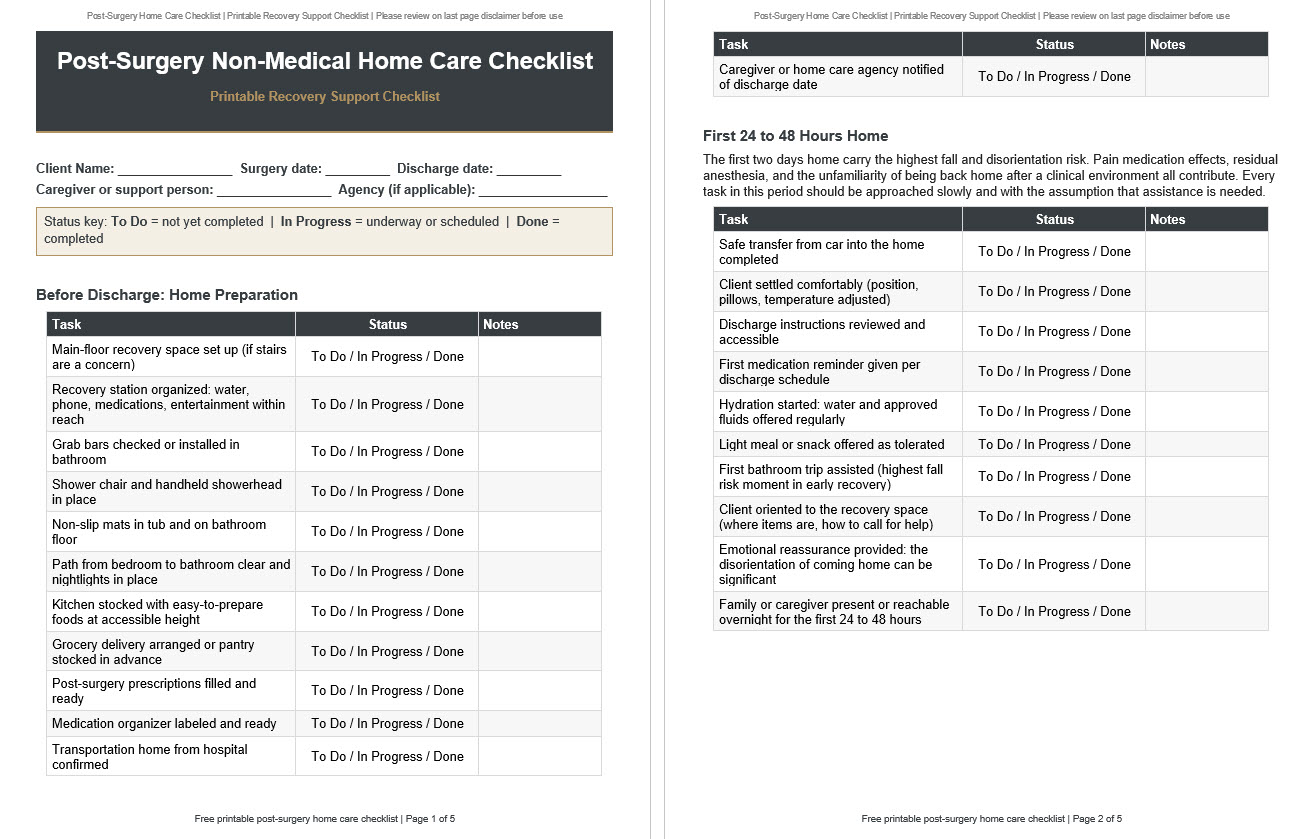 24 7 Home Care Documentation Logs Checklists Family Updates