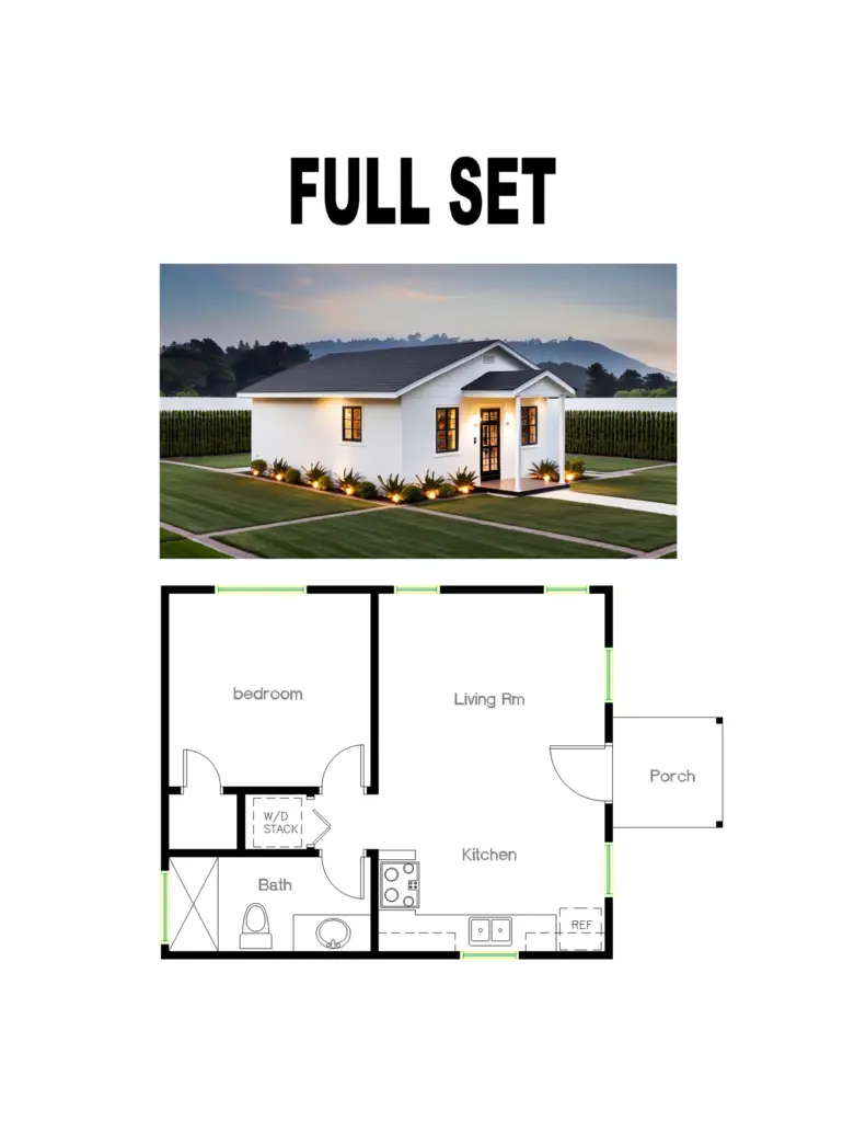 24x24 1 Bedroom Floor Plans