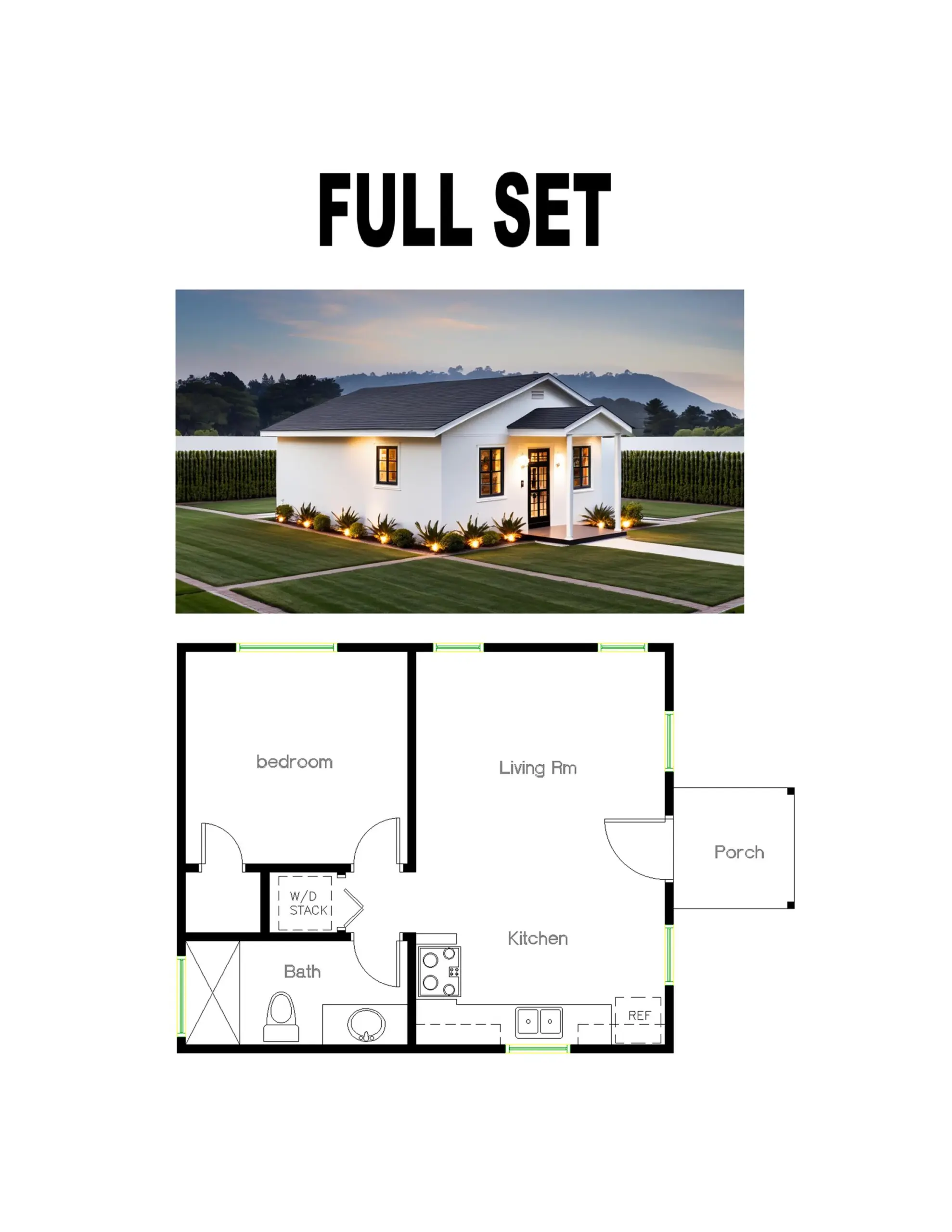 24x24 1 Bedroom Floor Plans