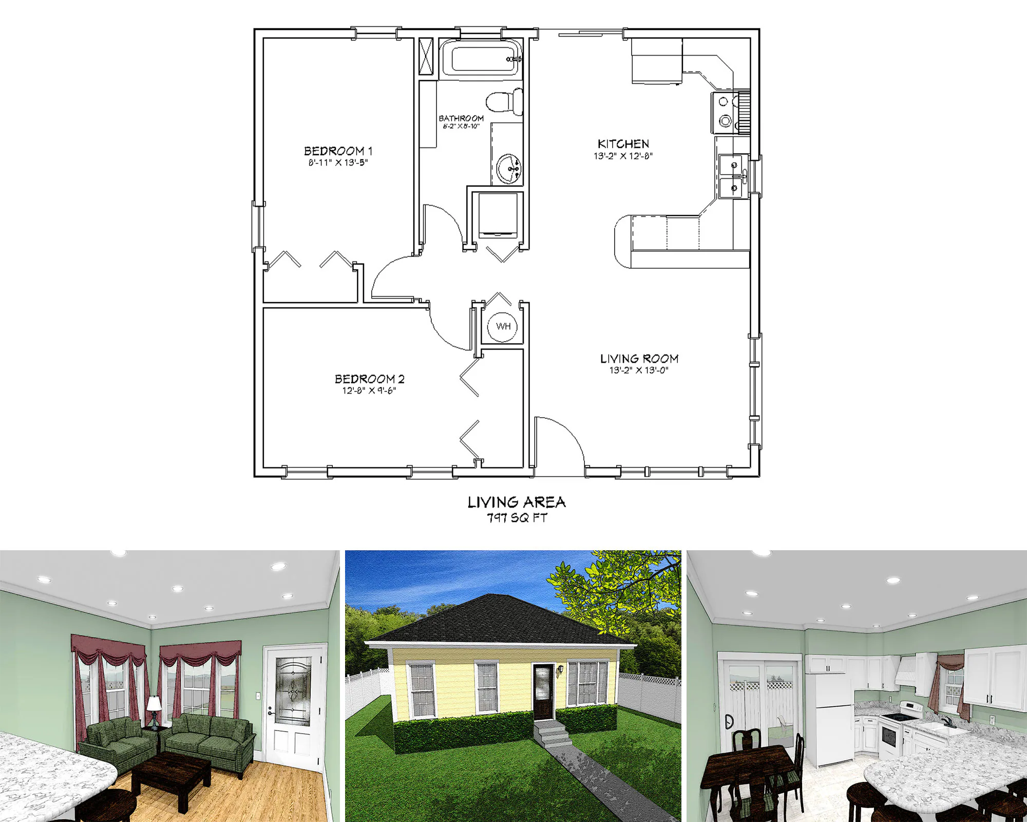24x24 1 Bedroom Floor Plans
