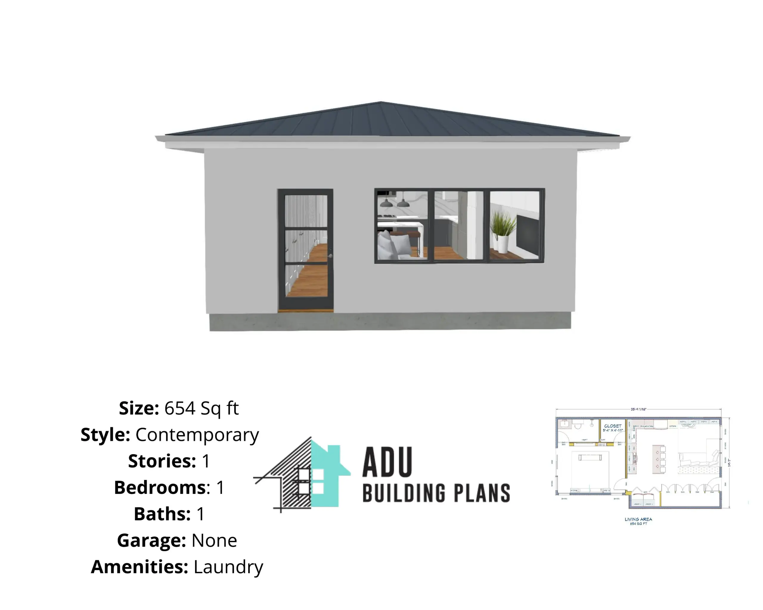 24x24 1 Bedroom Floor Plans
