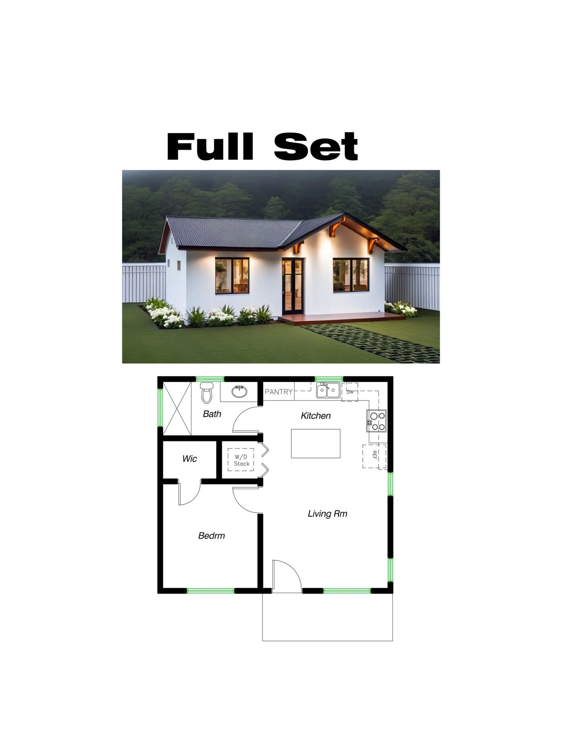 24x24 1 Bedroom Floor Plans