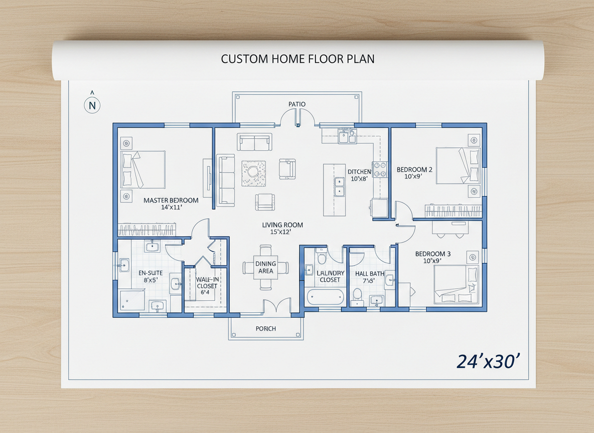 24x30 House Plans