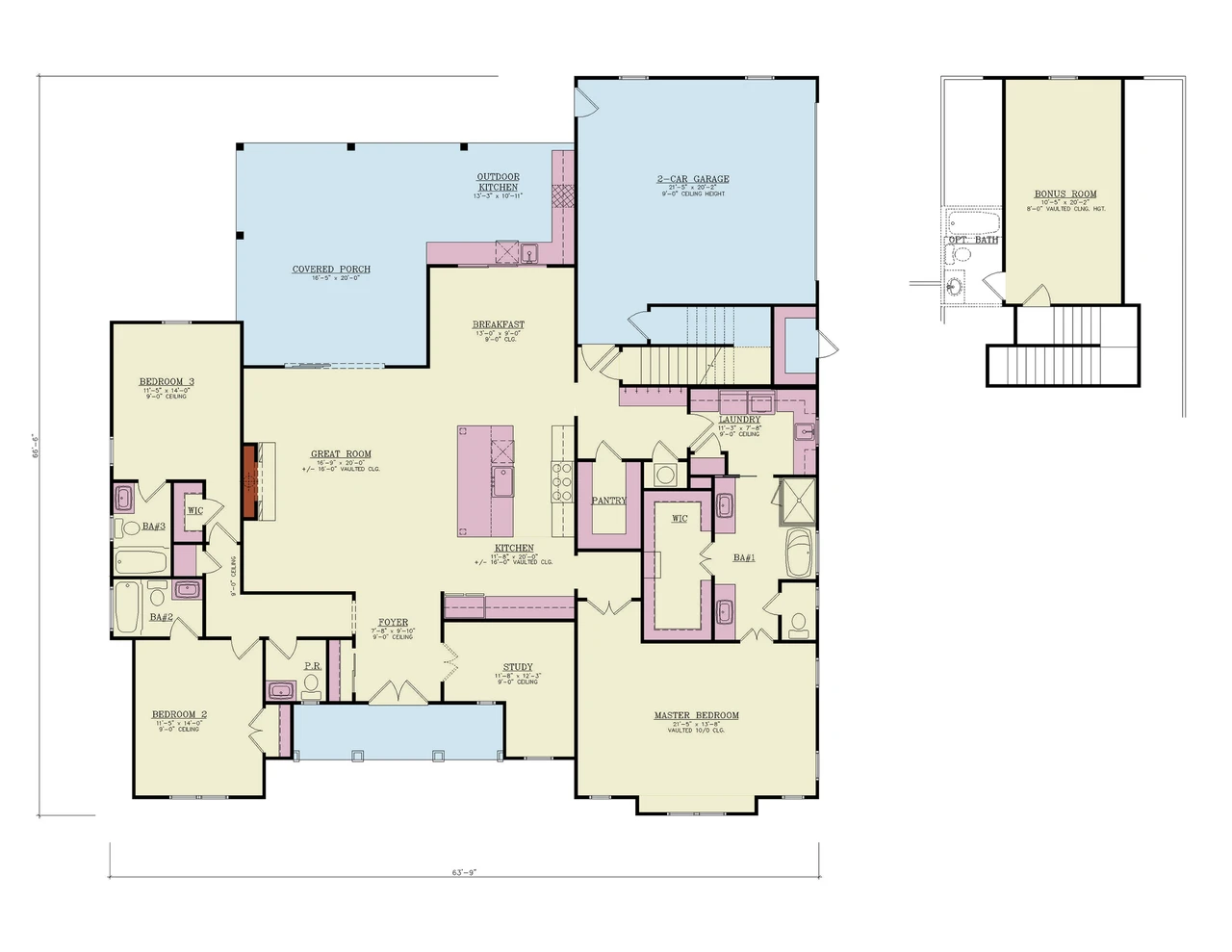 2523 Square Feet 3 Bedroom 3 Bath 2 Car Garage Modern 82771