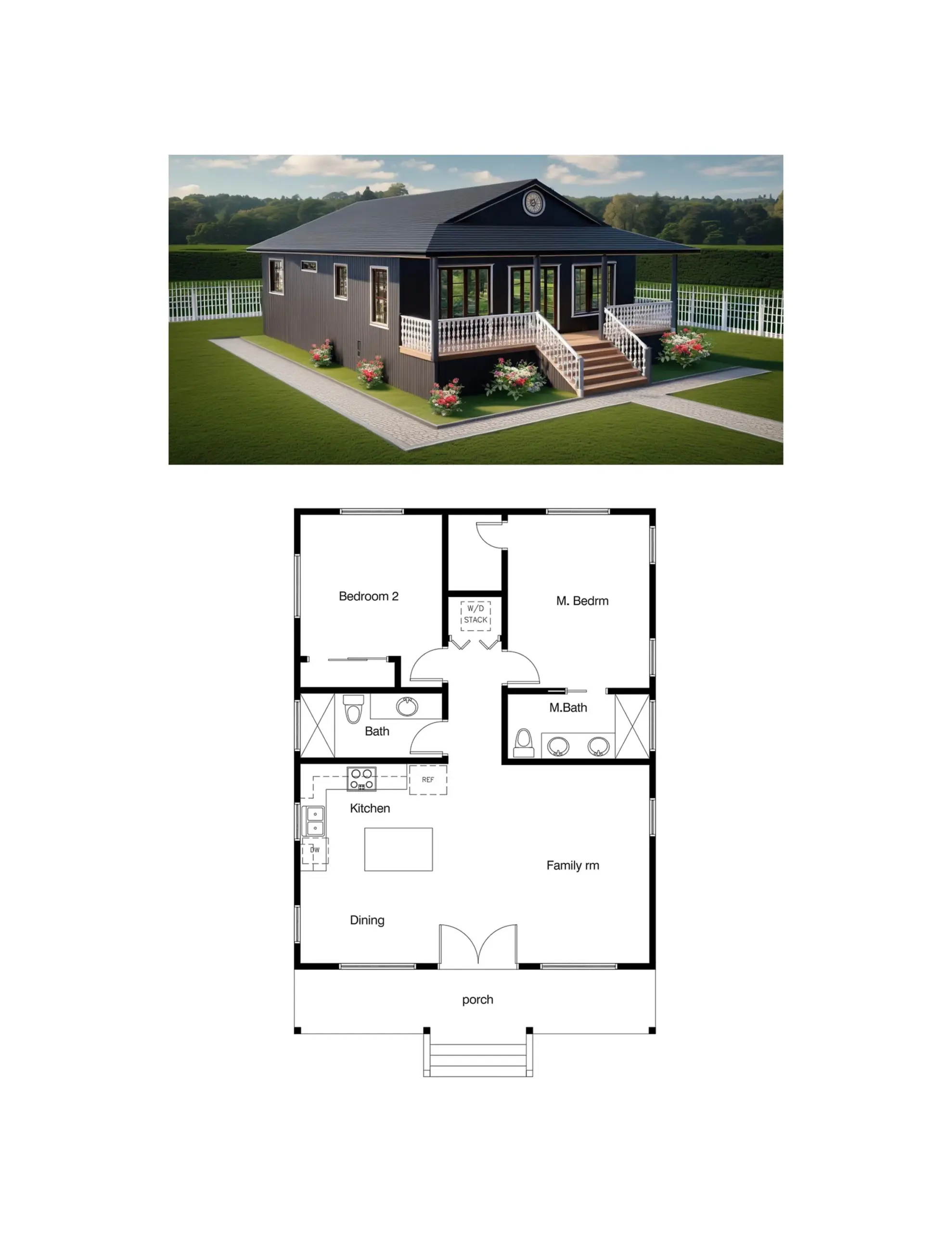 28 X 28 House Plan