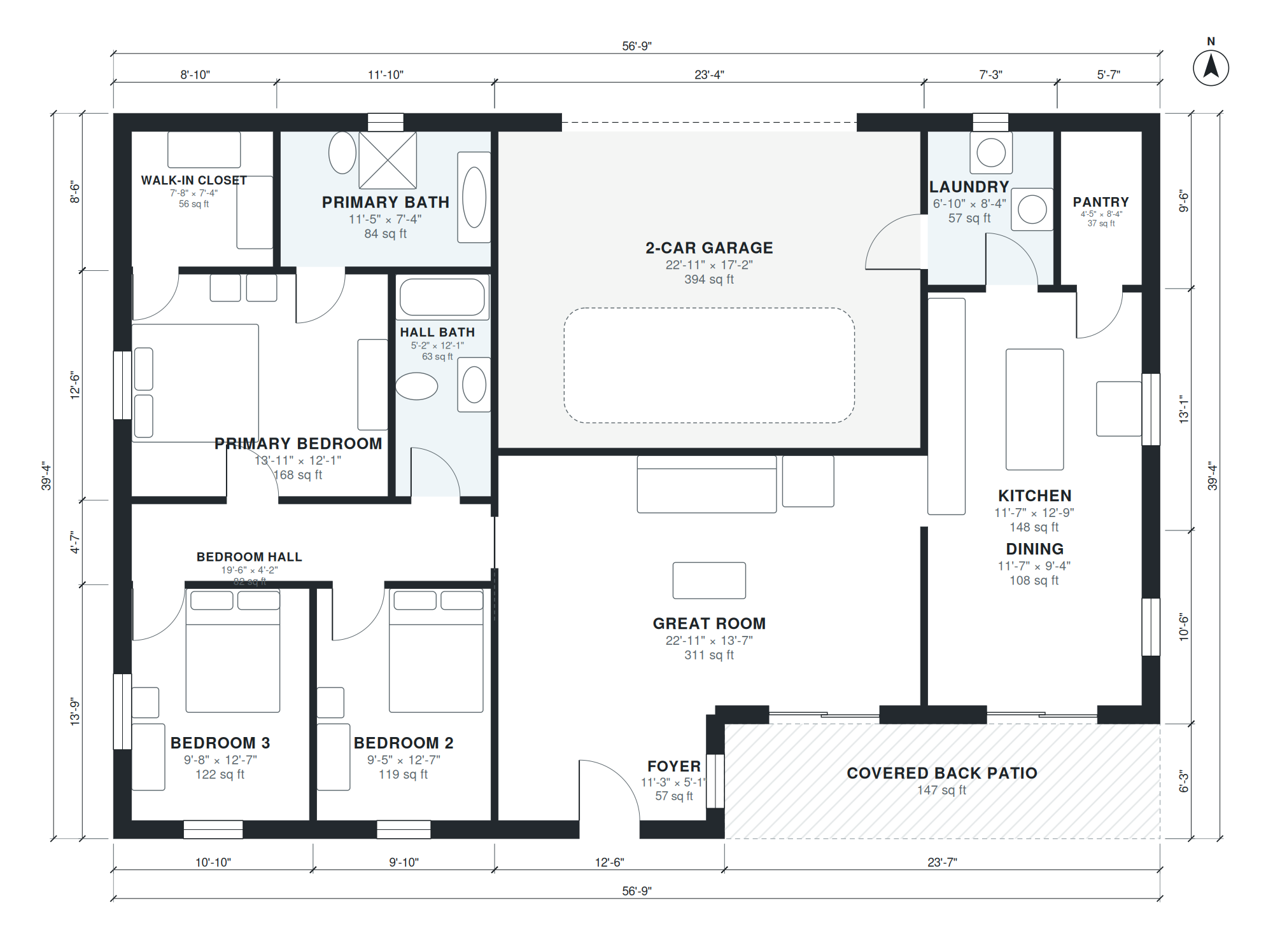 3 Bedroom House Plans
