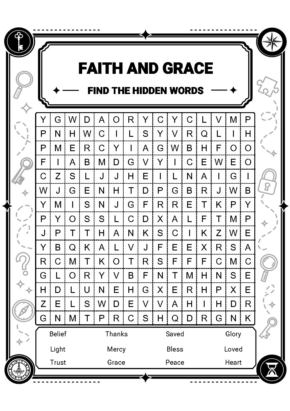 300 Bible Christian Word Search