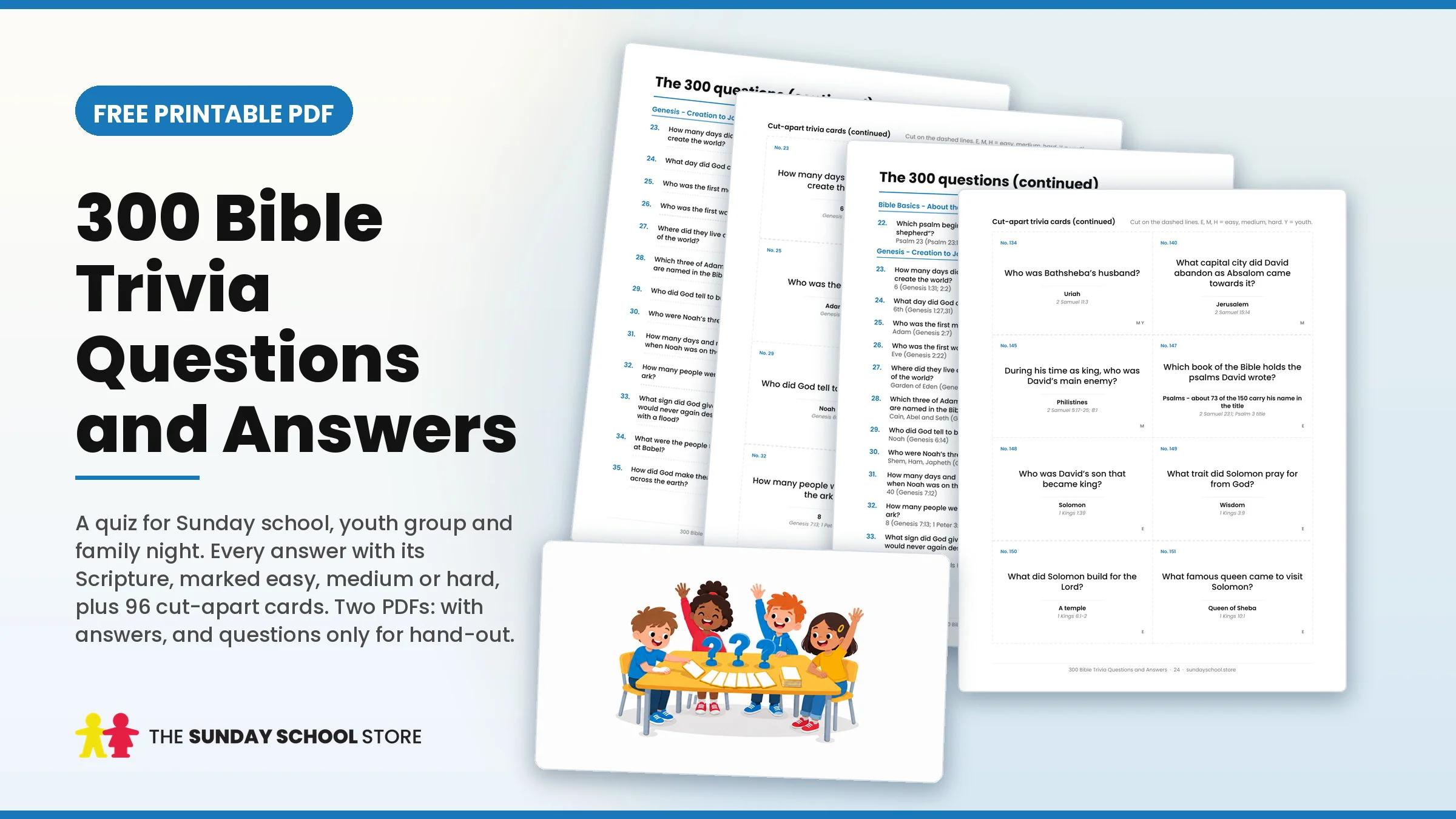 301 Bible Trivia Questions Answers