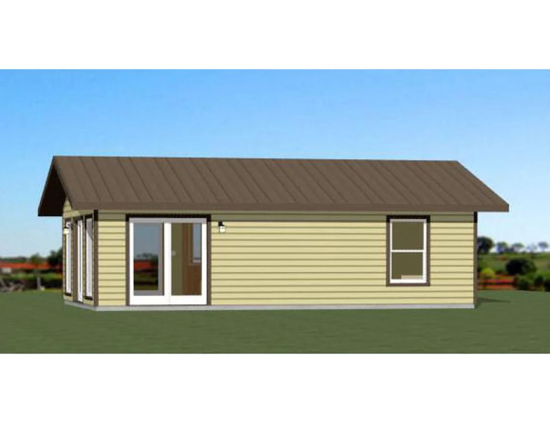 30x20 House 2 Bedroom 1 Bath 600 Sq Ft