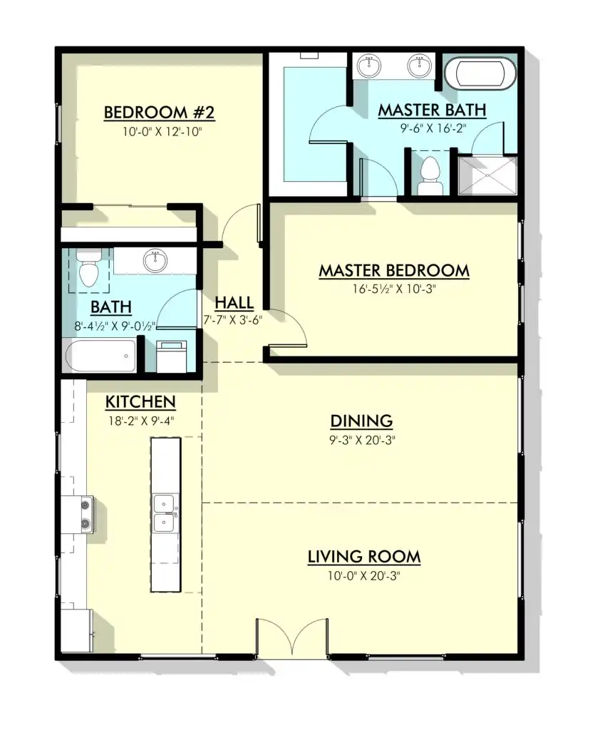 30x40 Barndominium Floor Plans