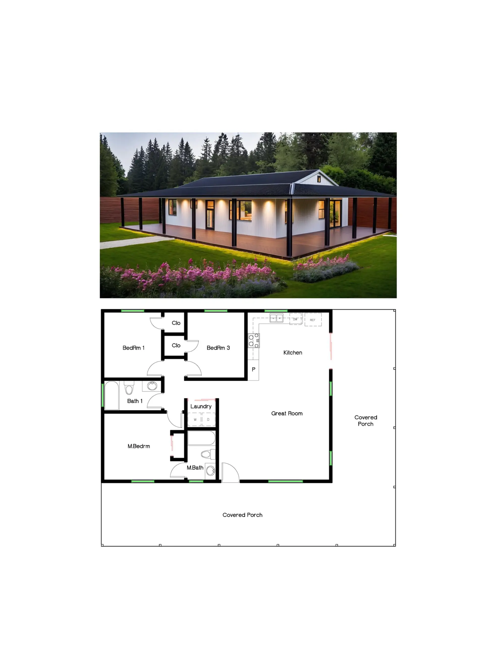 30x40 House Plans 3 Bedroom