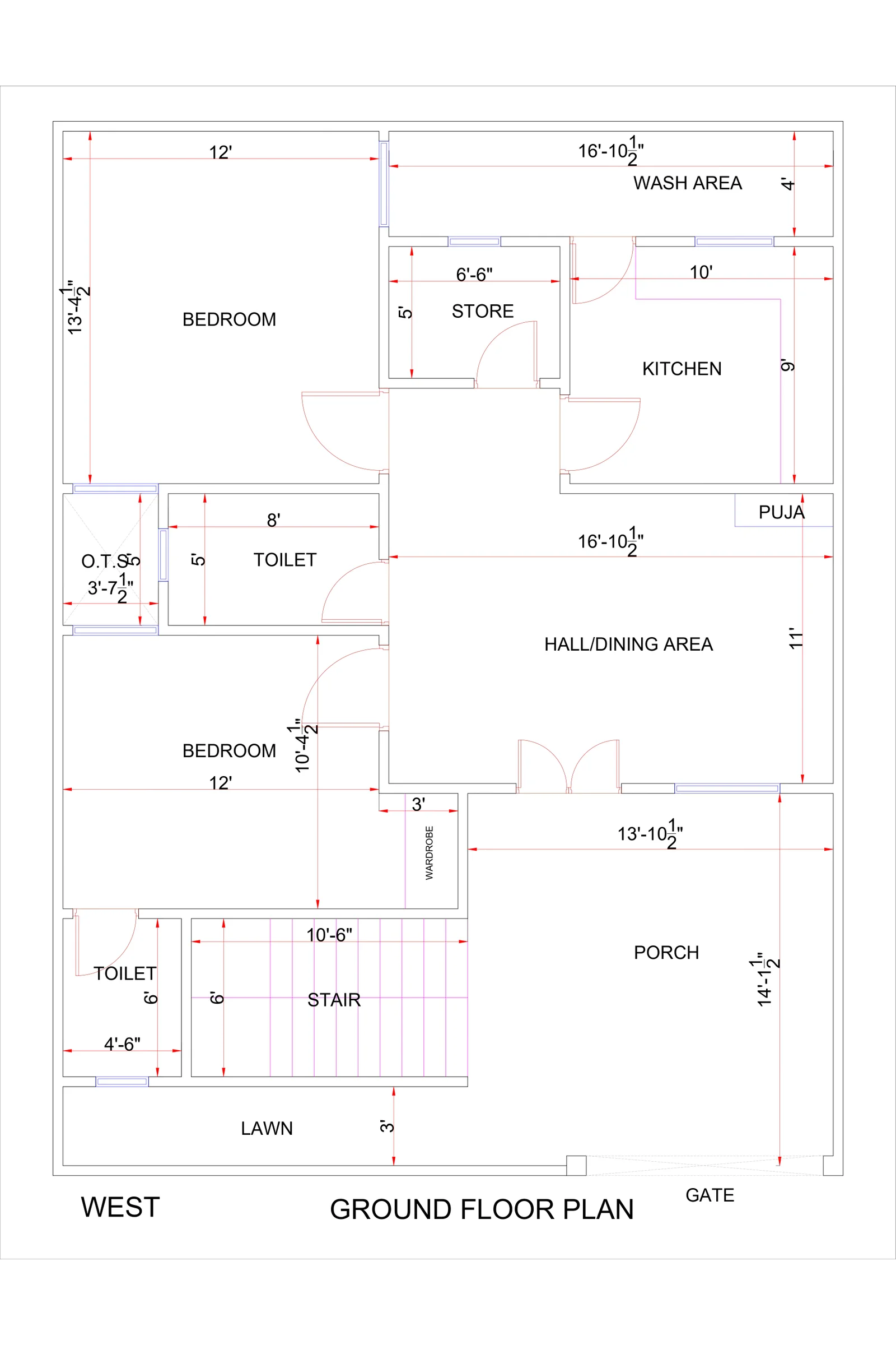 30x40 Simple Home Design 2628