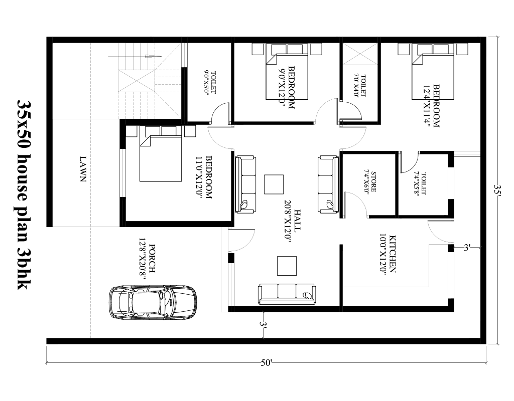 30x50 House Plans