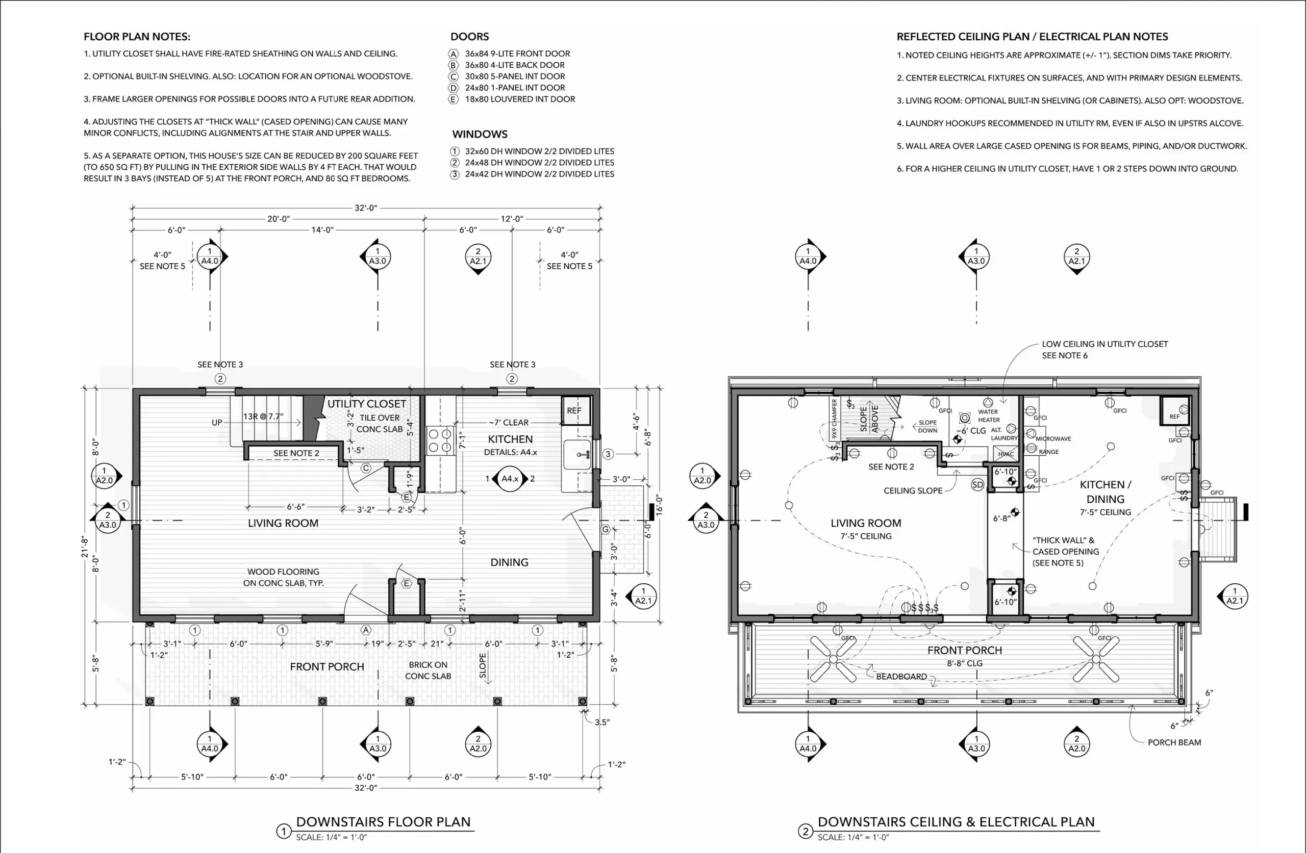 32x16 Tiny Home Plans Two Story Two