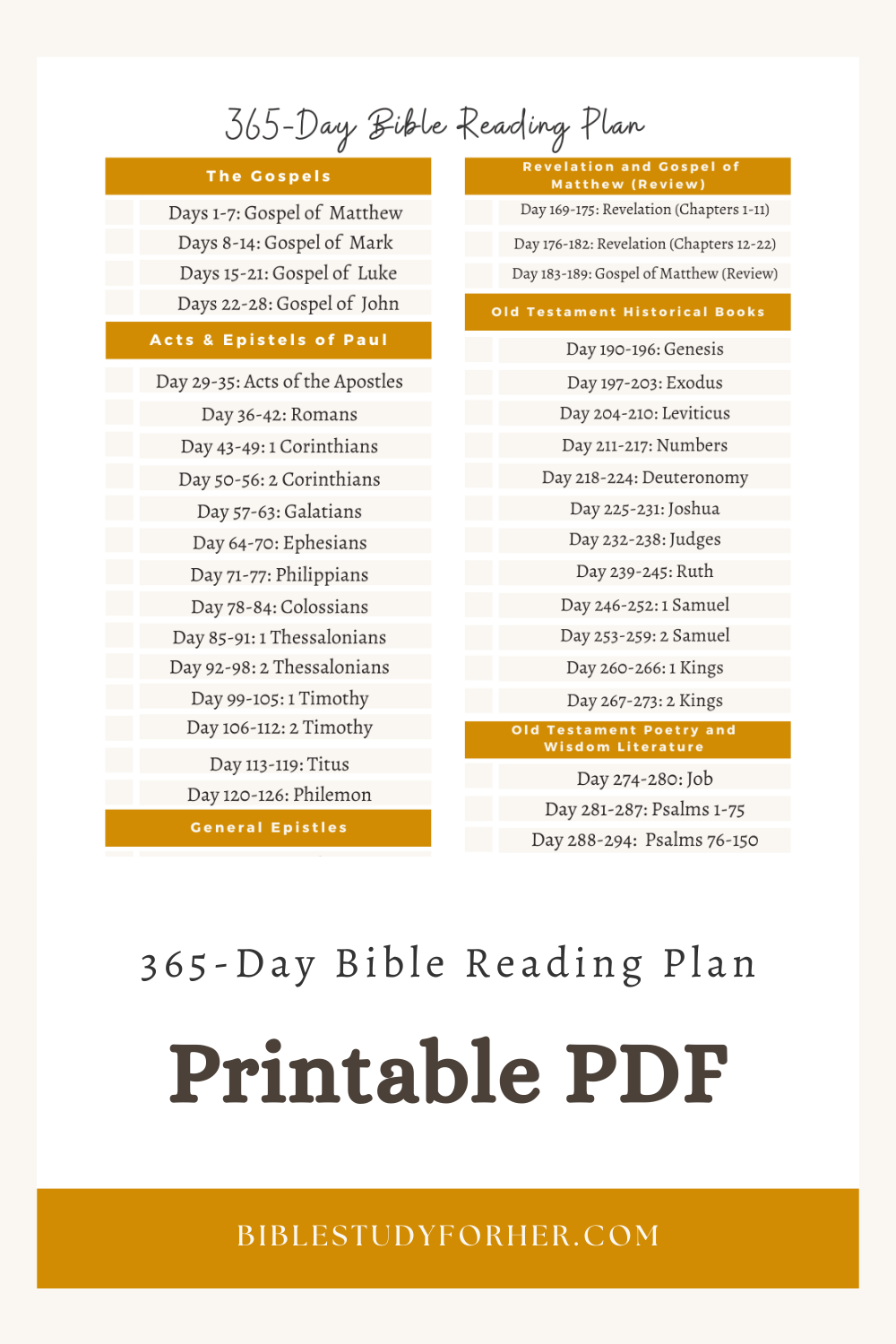 365 Day Bible Reading Plan Pdf Printable 365 Day Bible Reading Plan Pdf Printable