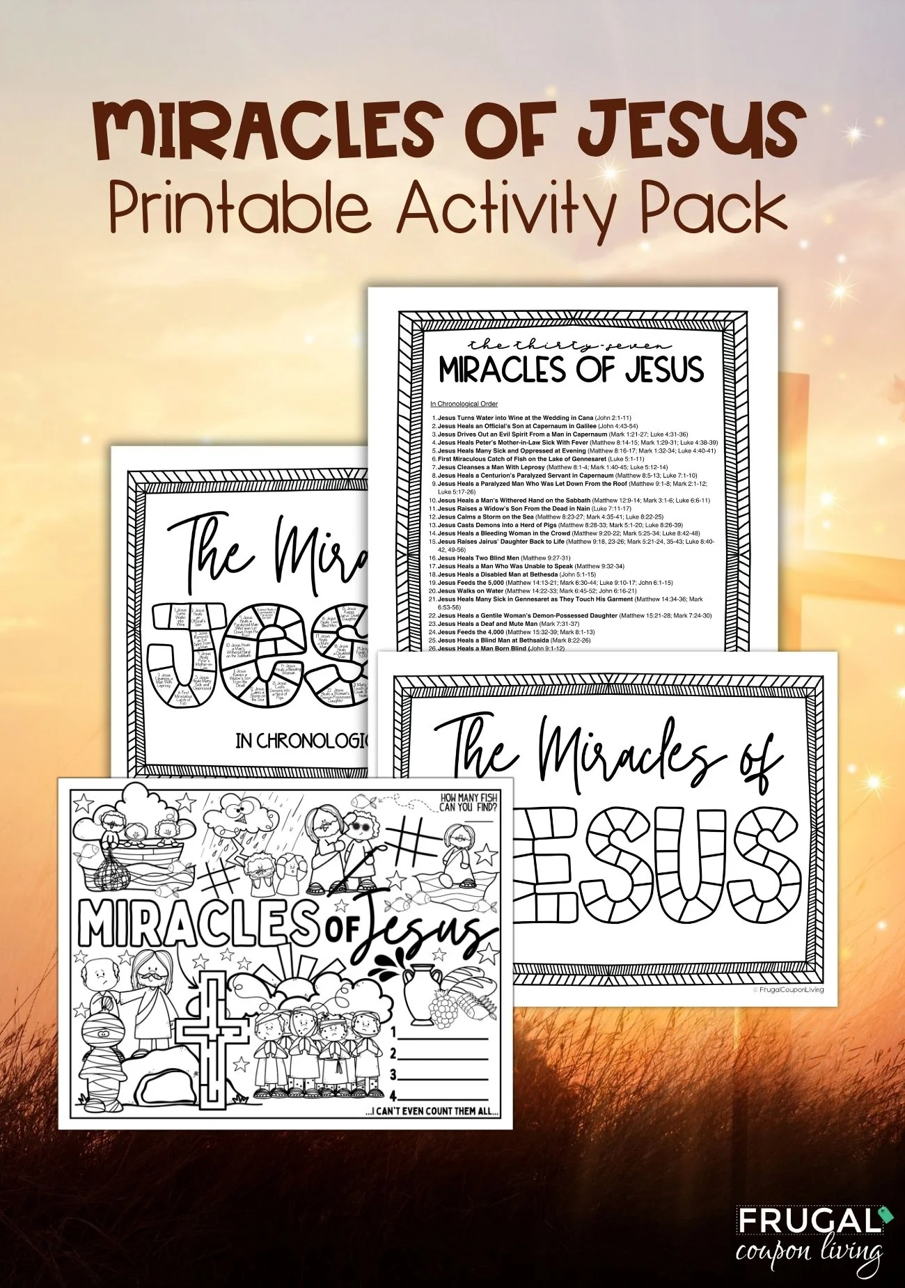 37 Miracles Of Jesus Printable List