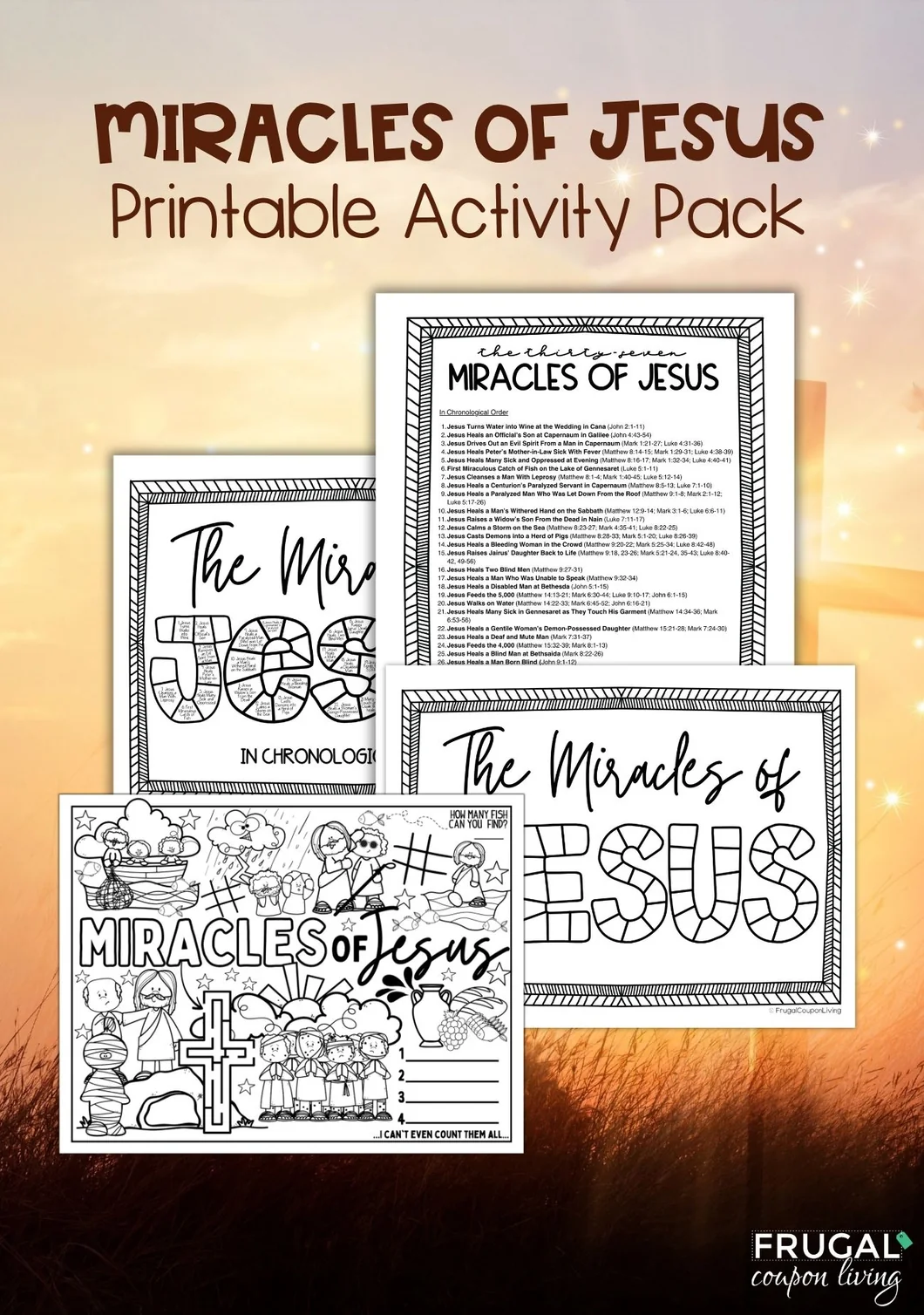 37 Miracles Of Jesus Printable List