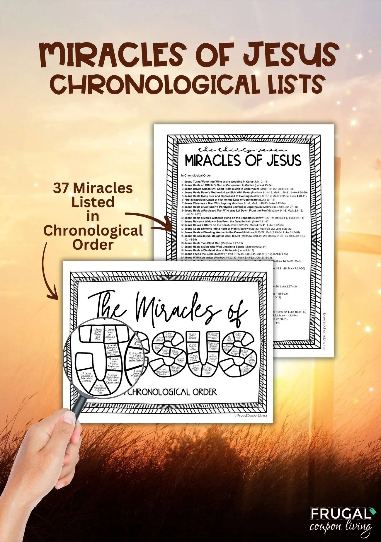 37 Miracles Of Jesus Printable List