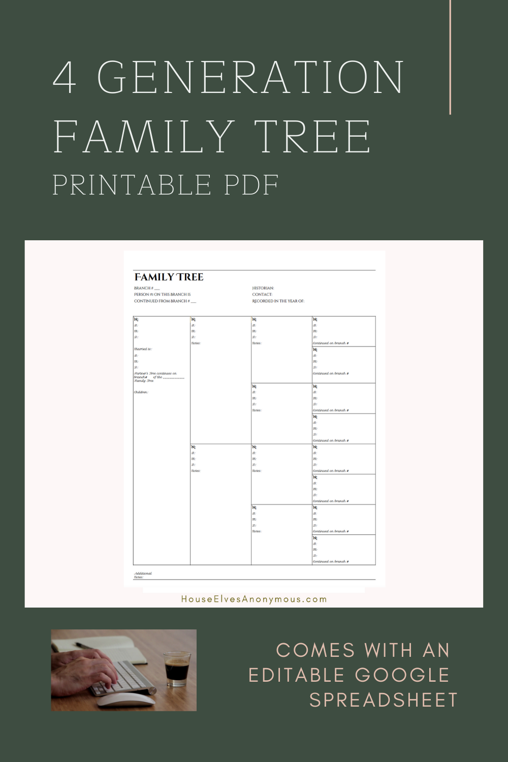 4 Generation Family Tree Chart One Sheet 4 Generation Family Tree Chart One Sheet