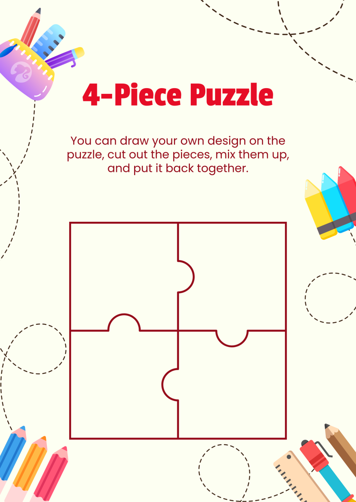 4 Piece Puzzle