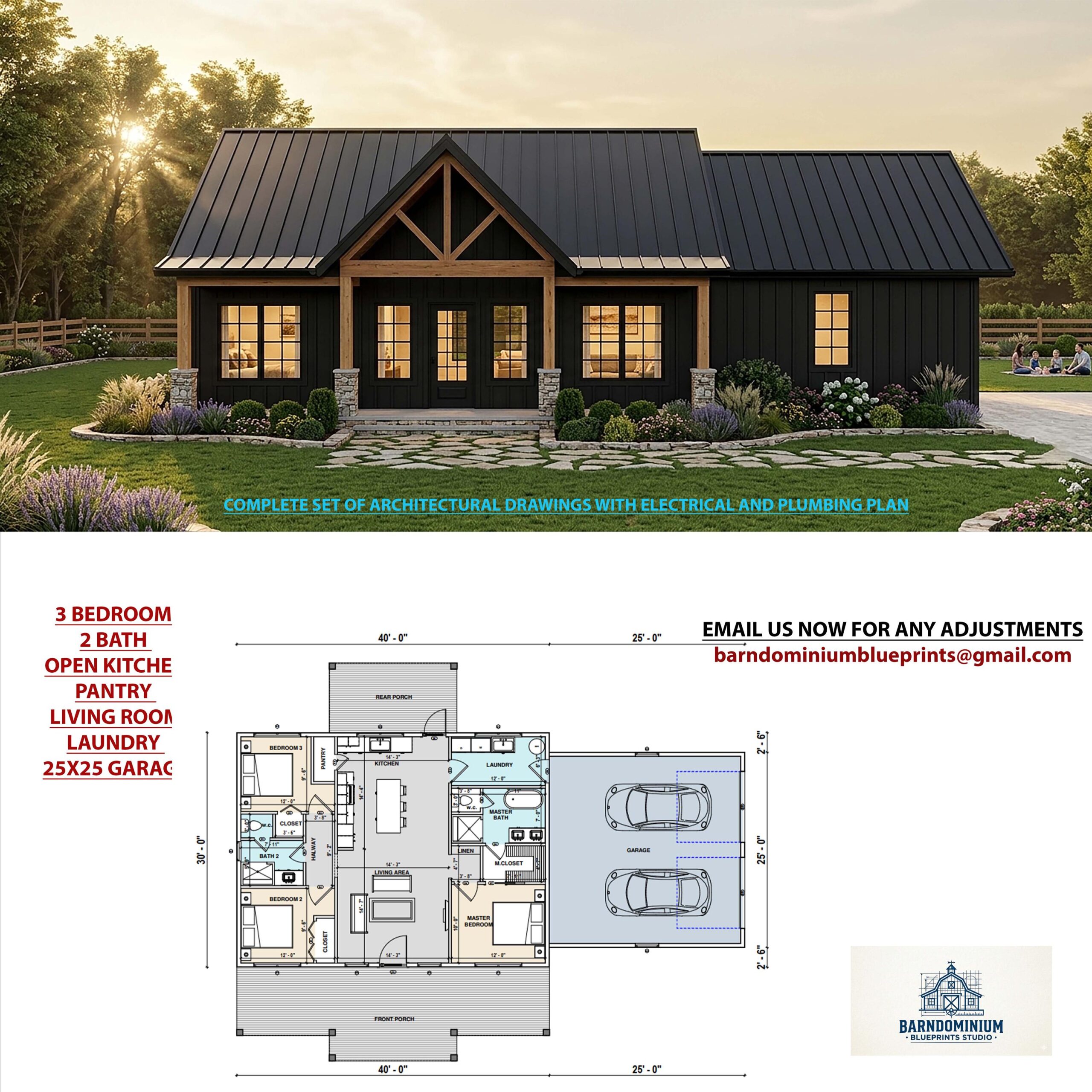 40 X 30 House Plans