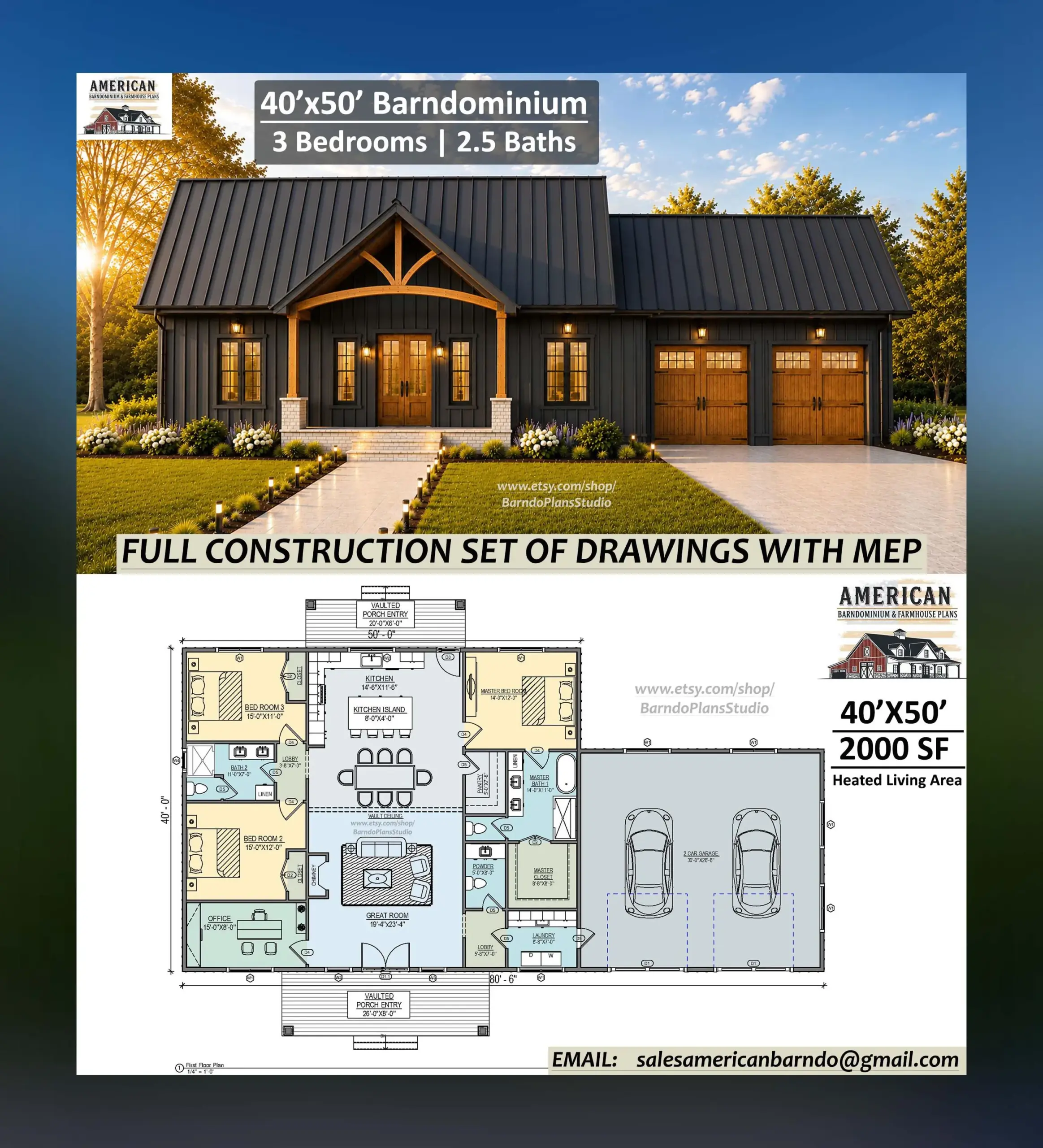 40x50 Floor Plans