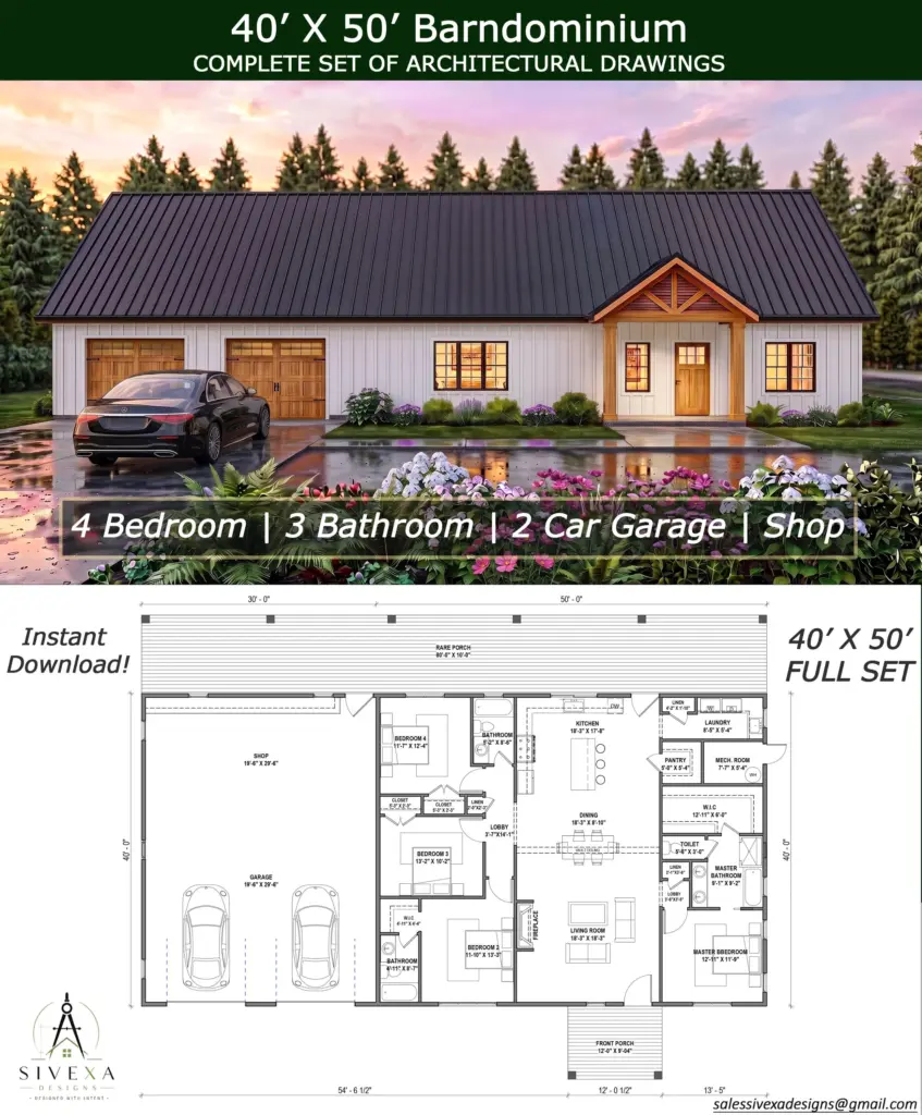40x50 Floor Plans