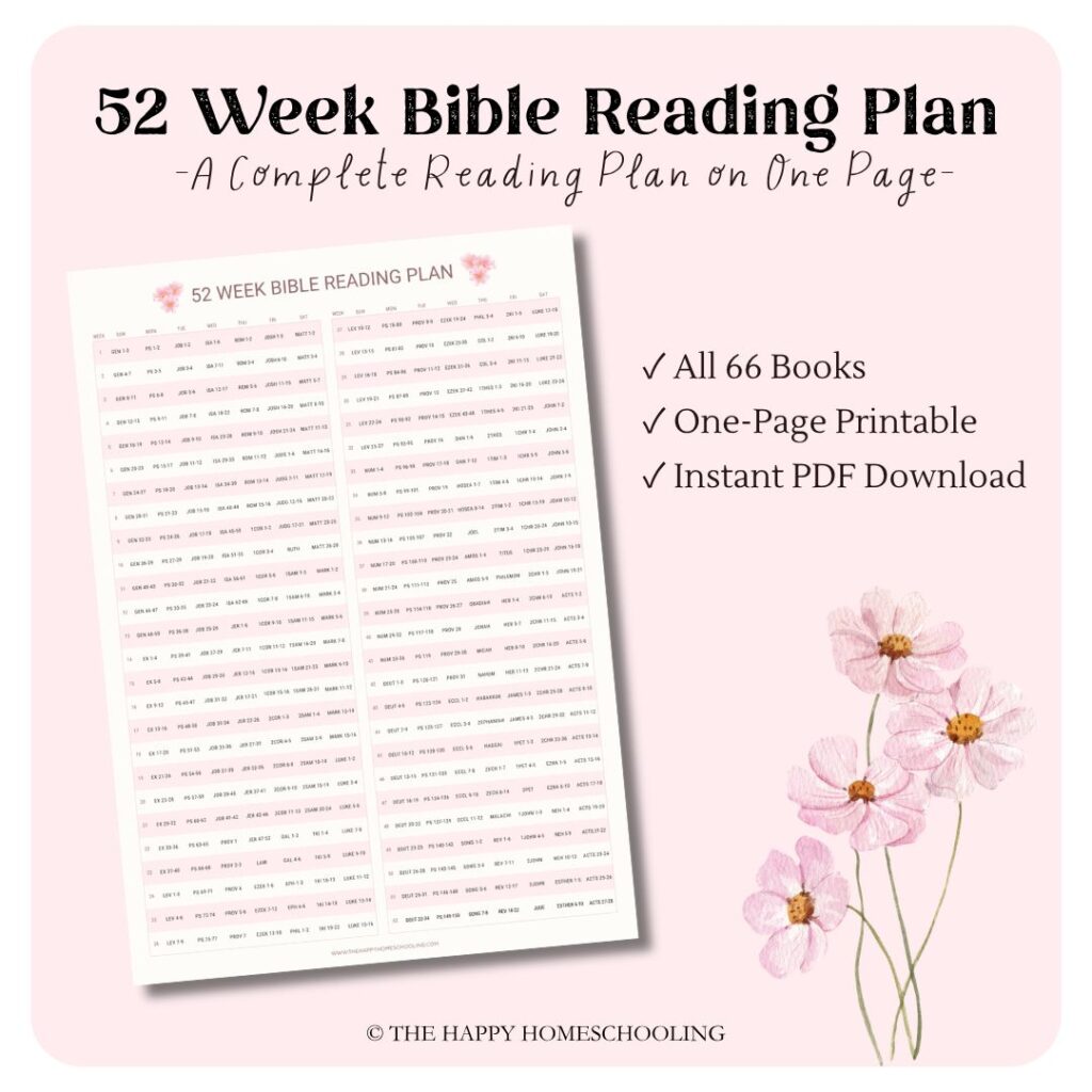 52 Week Bible Reading Plan For Busy Moms