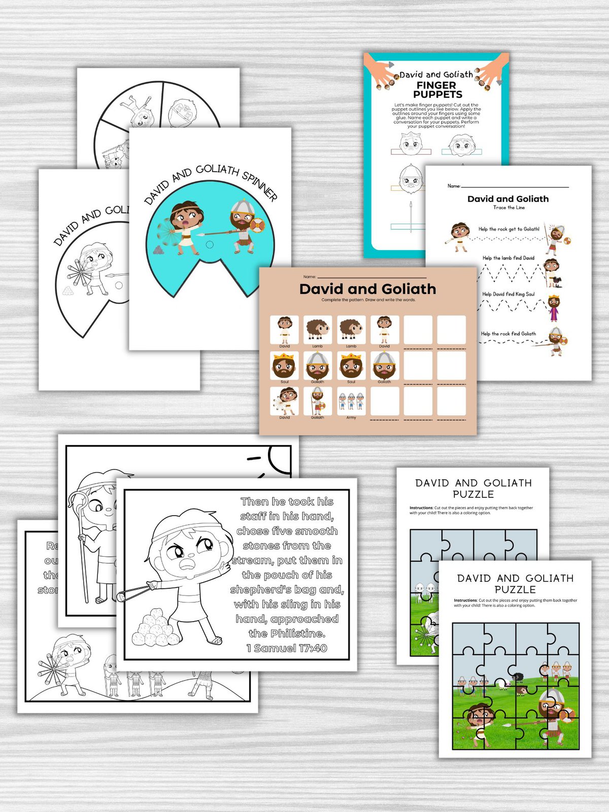 6 Free Printable David And Goliath Crafts 6 Free Printable David And Goliath Crafts