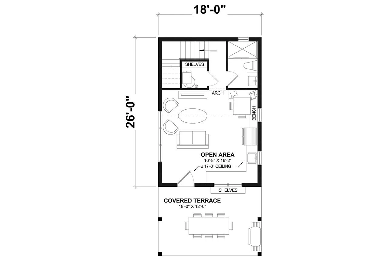636 Square Feet 1 Bedroom 1 Bath Farmhouse 27201