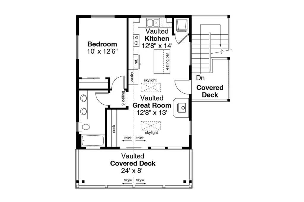 672 Square Feet 1 Bedroom 1 Bath 2 Car Garage Craftsman 45878